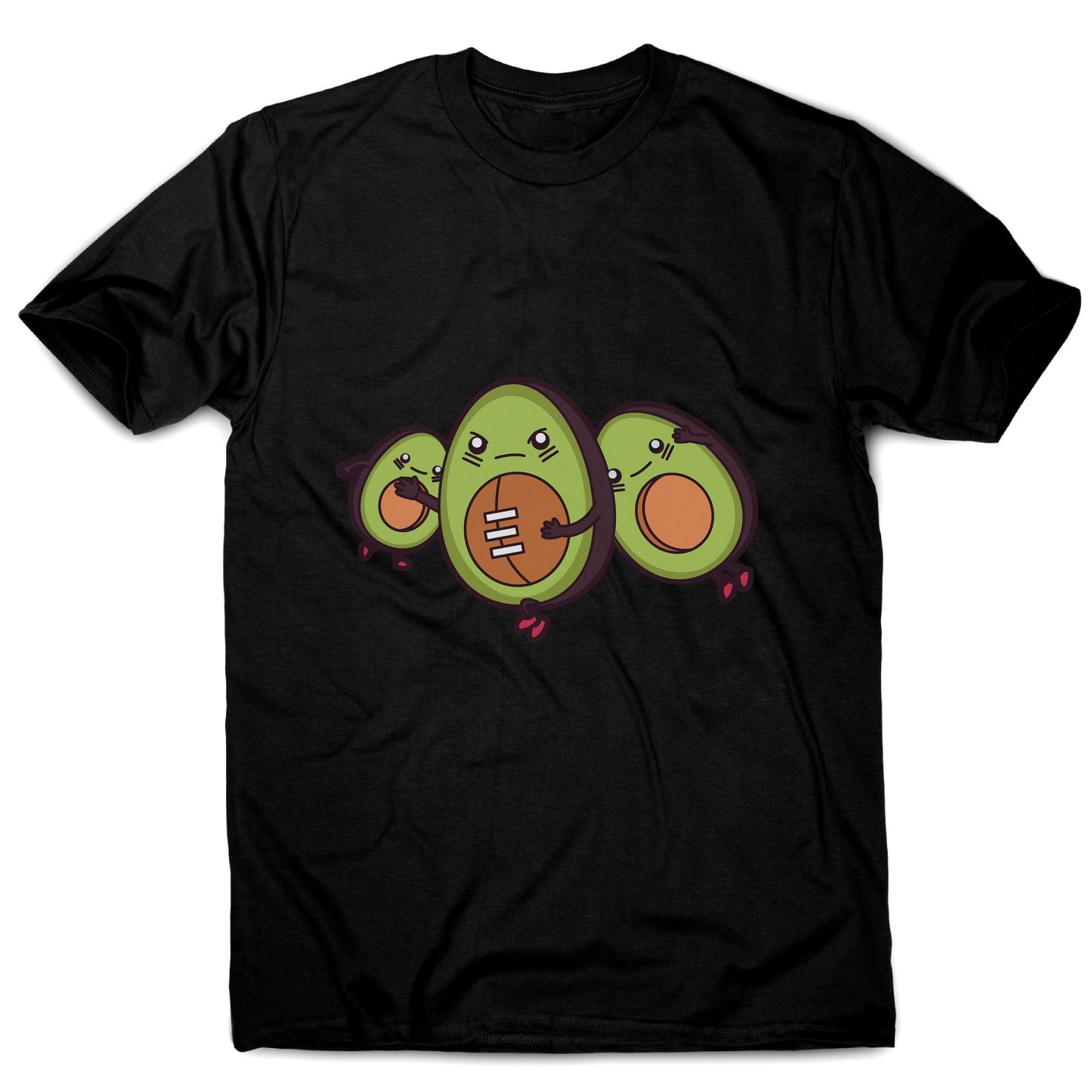 Funny avocado football men's t-shirt