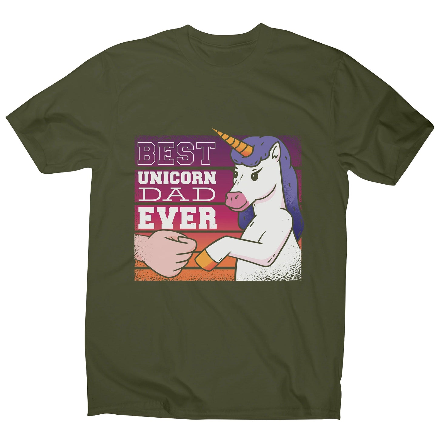 Best unicorn dad funny fathers day men's t-shirt