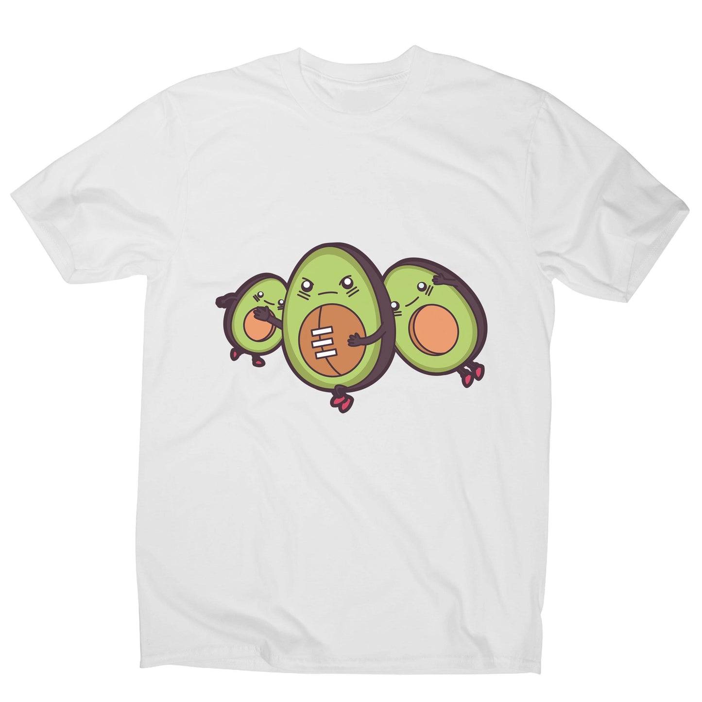 Funny avocado football men's t-shirt
