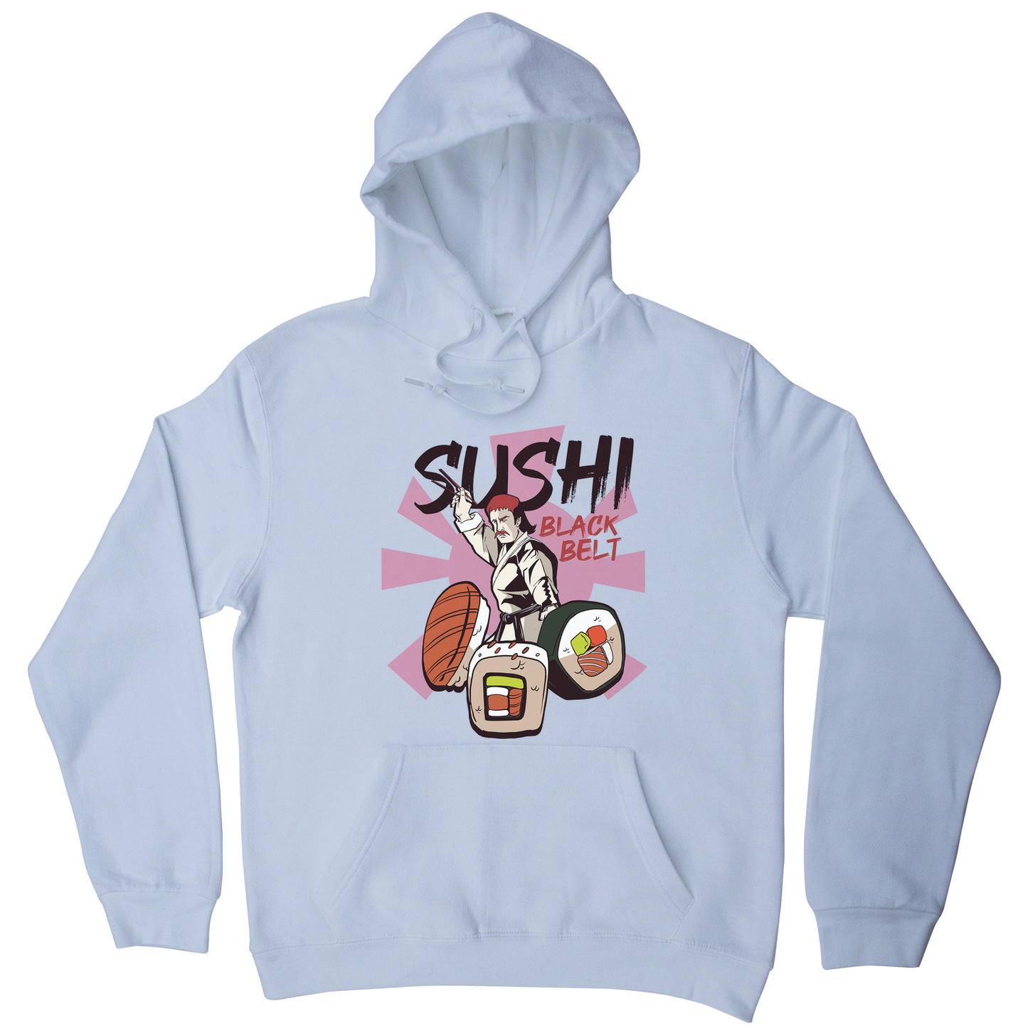 Sushi black belt funny hoodie