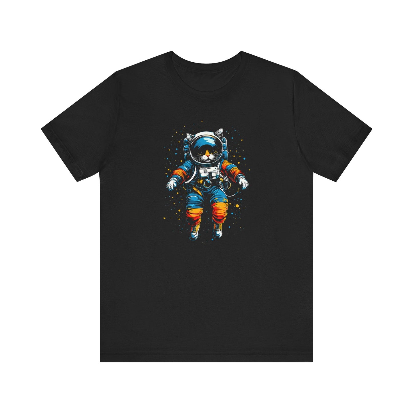 Cosmic Cat Astronaut Graphic Tee Style002