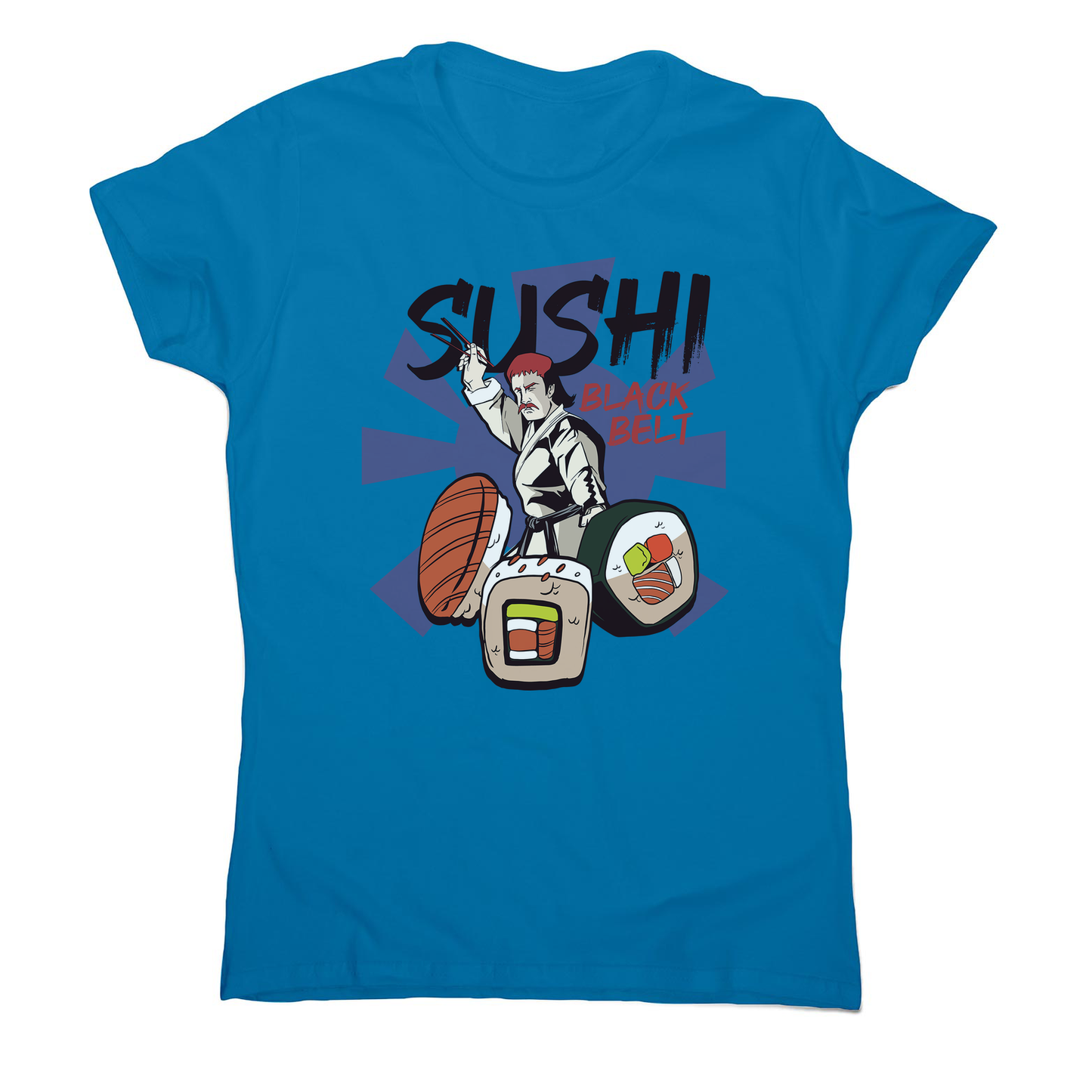 Sushi black belt funny women's t-shirt