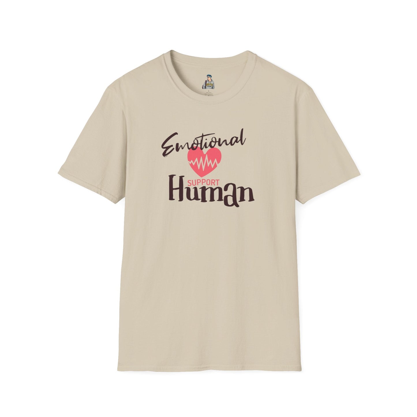 Emotional Support Human Unisex Softstyle T-Shirt