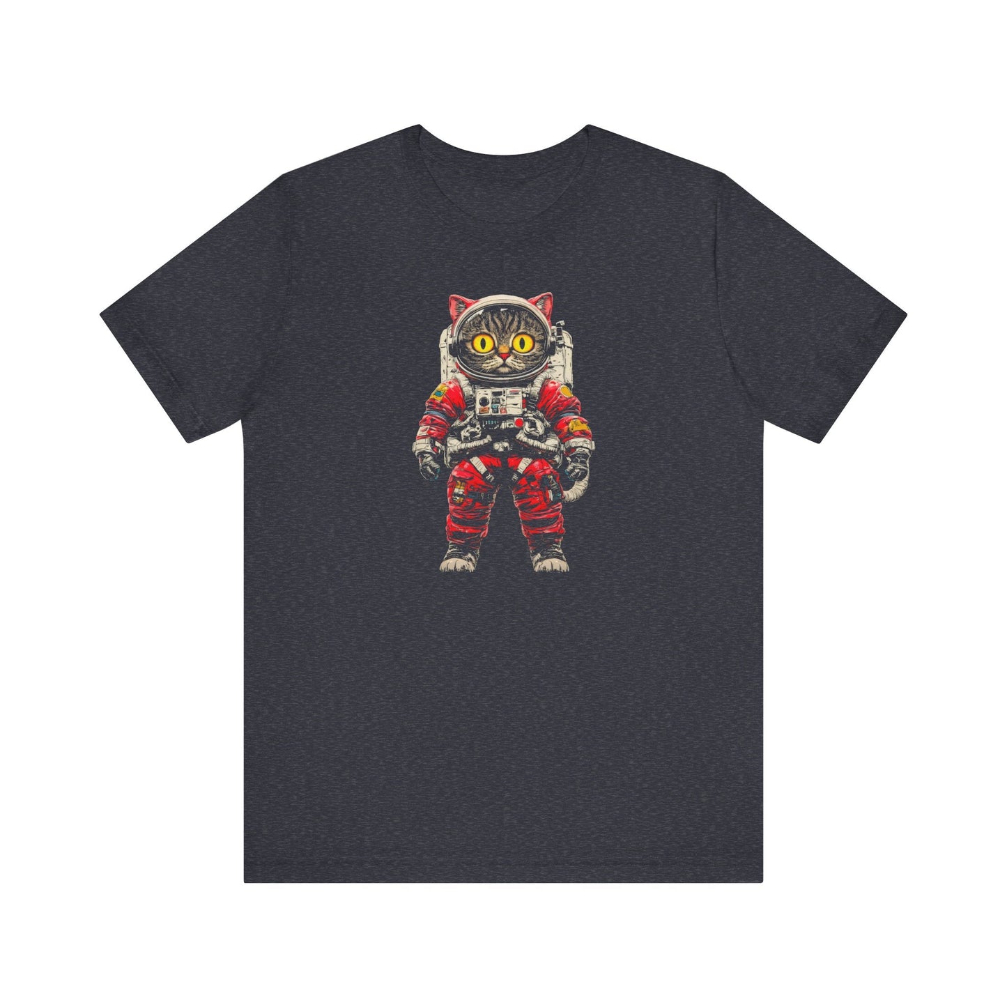 Cosmic Cat Astronaut Graphic Tee Style001