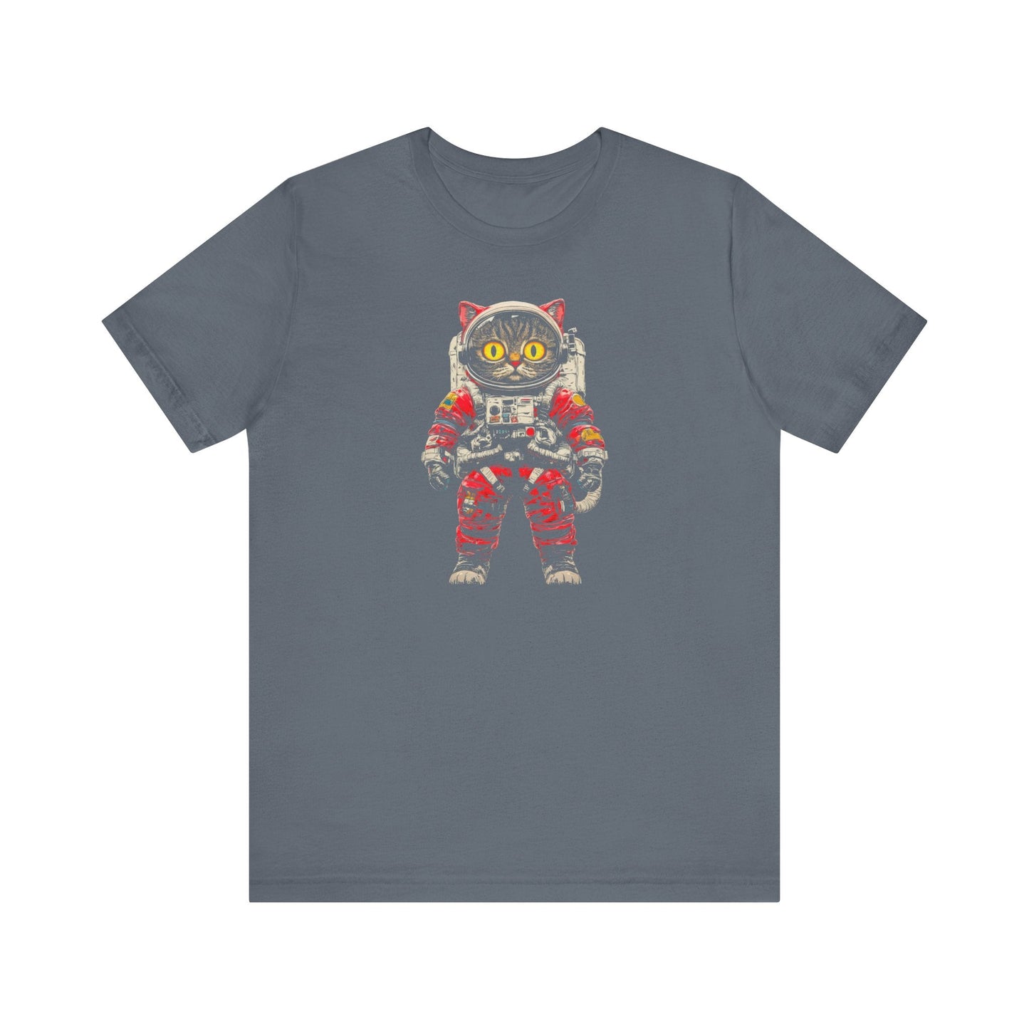 Cosmic Cat Astronaut Graphic Tee Style001