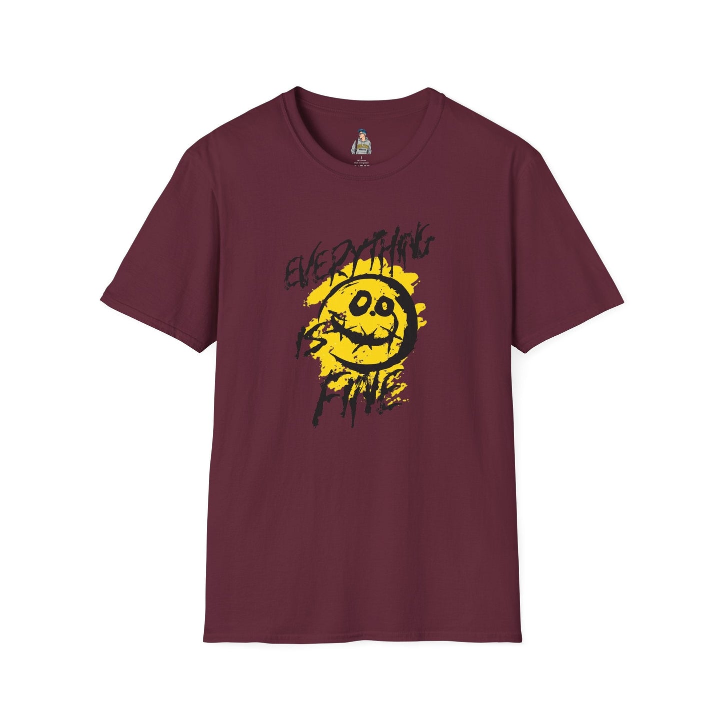 Everything is Fine Unisex Softstyle T-Shirt