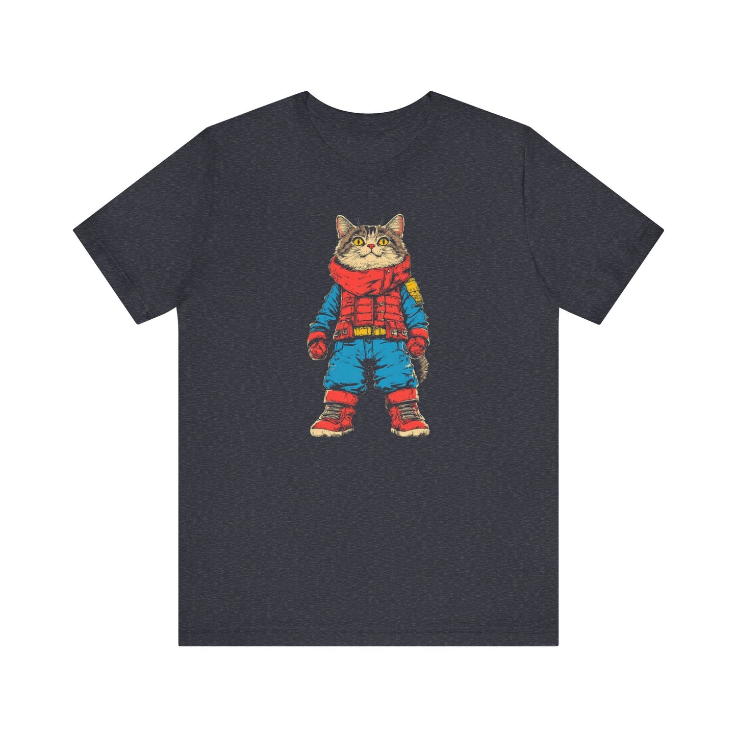 Adventurous Cat Explorer Graphic Tee