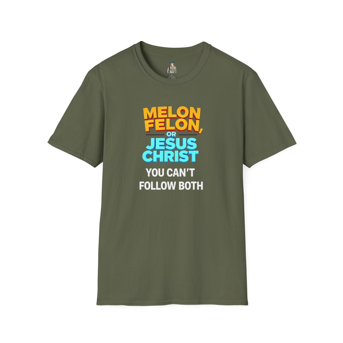 Funny Unisex T-Shirt - "Melon, Felon, or Jesus Christ" Graphic Tee