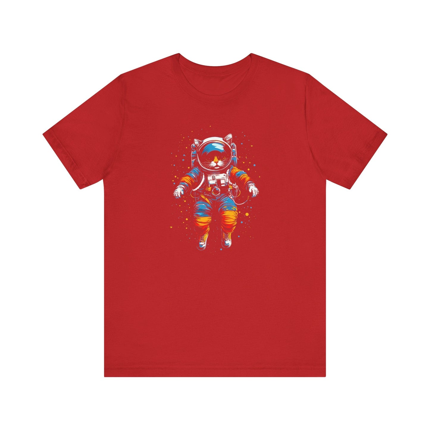 Cosmic Cat Astronaut Graphic Tee Style002
