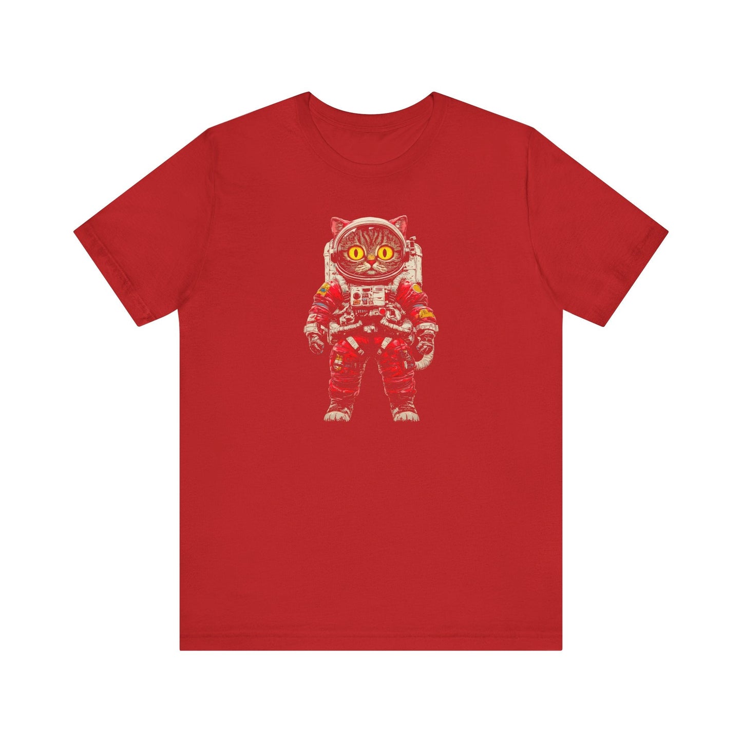 Cosmic Cat Astronaut Graphic Tee Style001