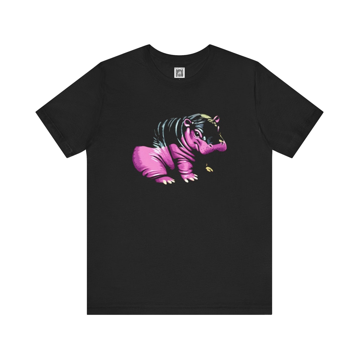 Colorful Hippo Graphic Tee Style003
