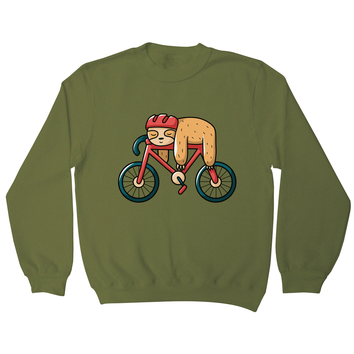 Bike sloth funny sweatshirt