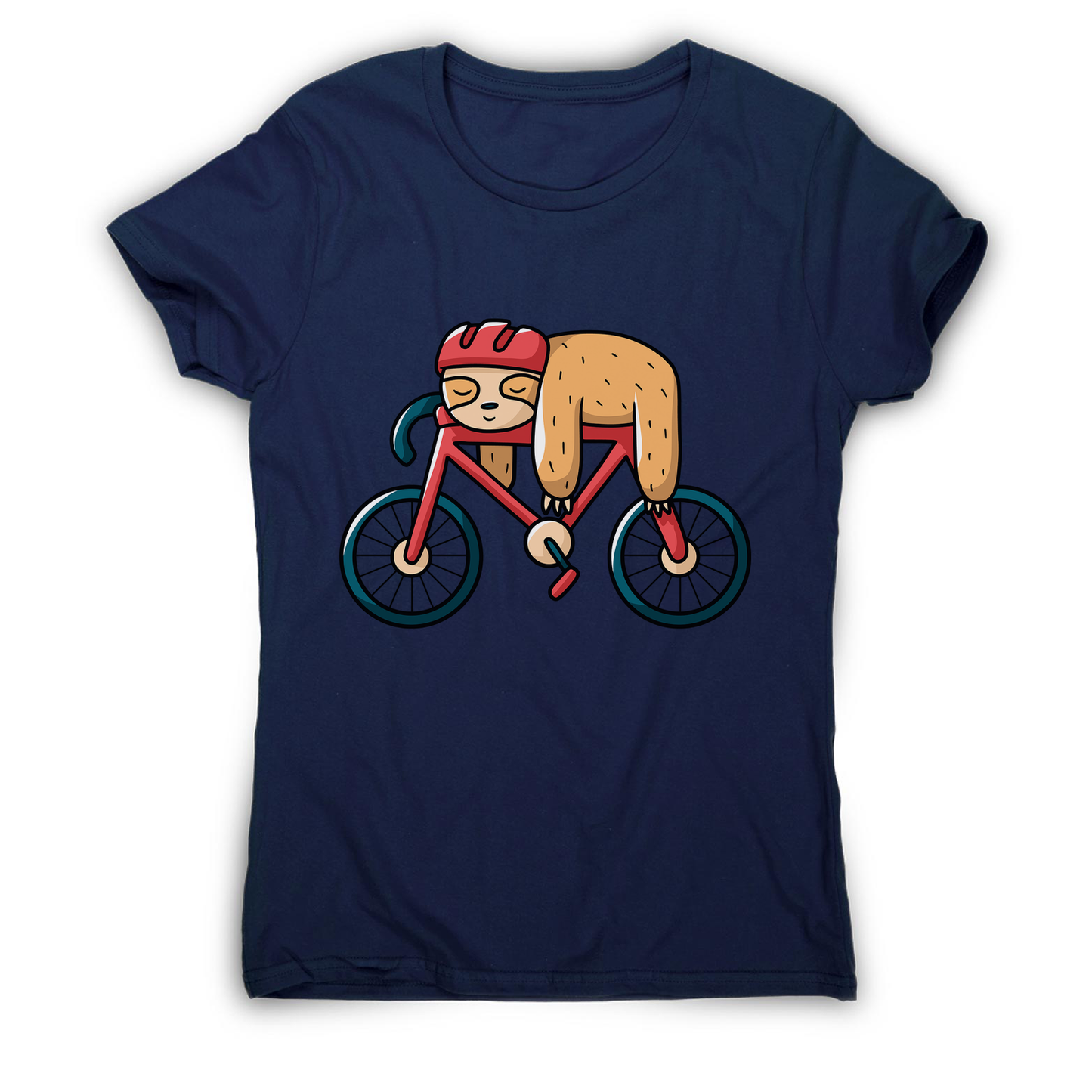 Bike sloth funny women's t-shirt