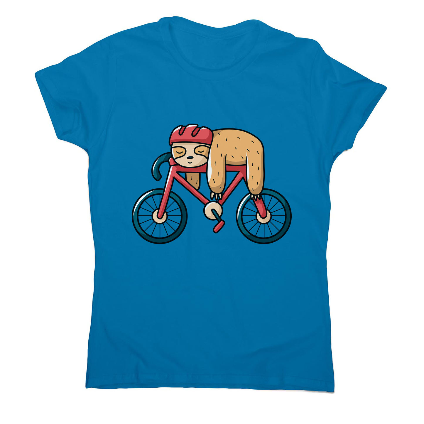 Bike sloth funny women's t-shirt