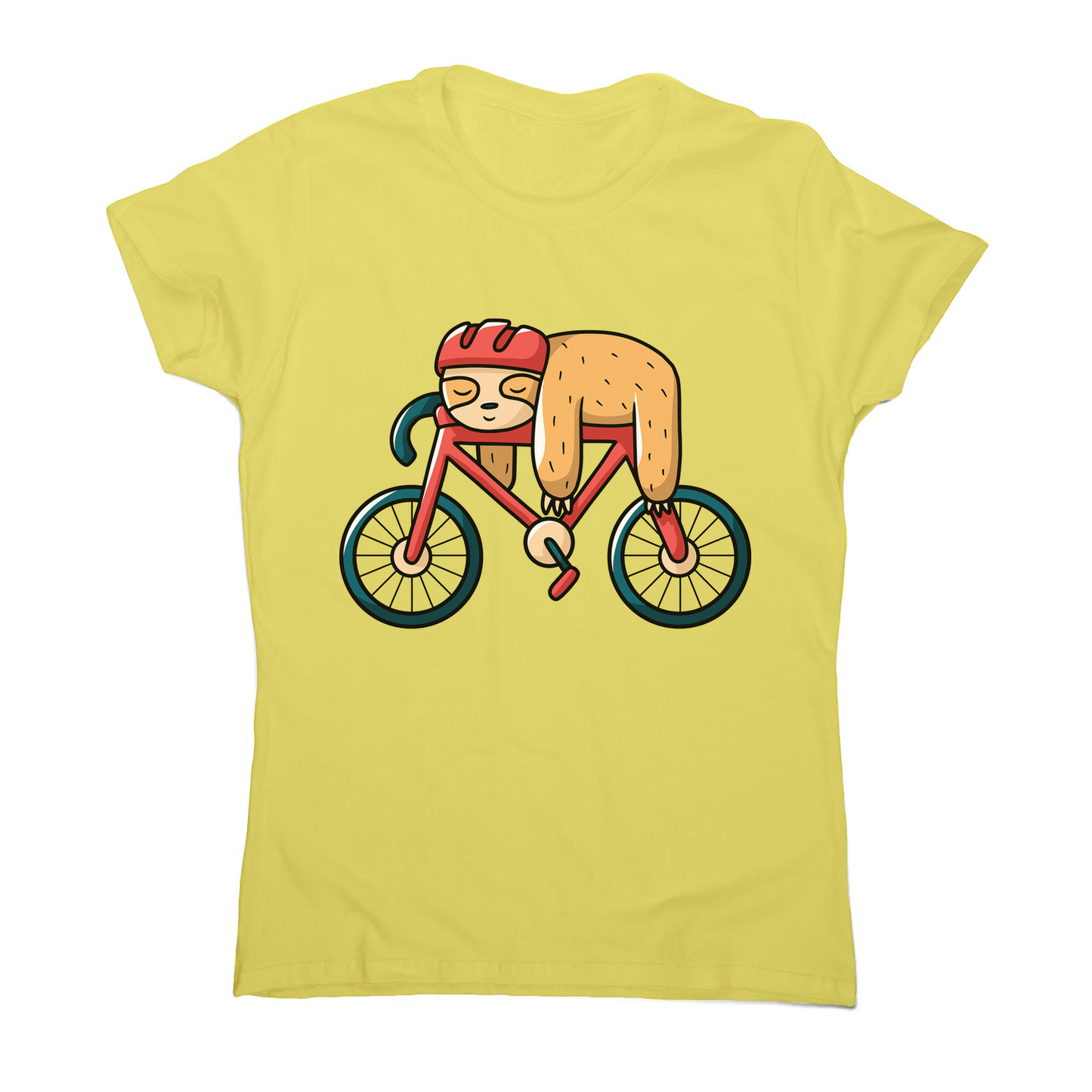 Bike sloth funny women's t-shirt