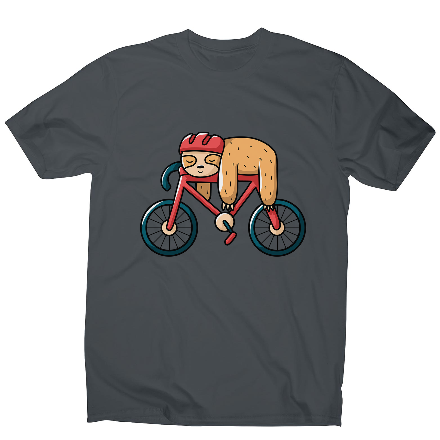 Bike sloth funny men's t-shirt