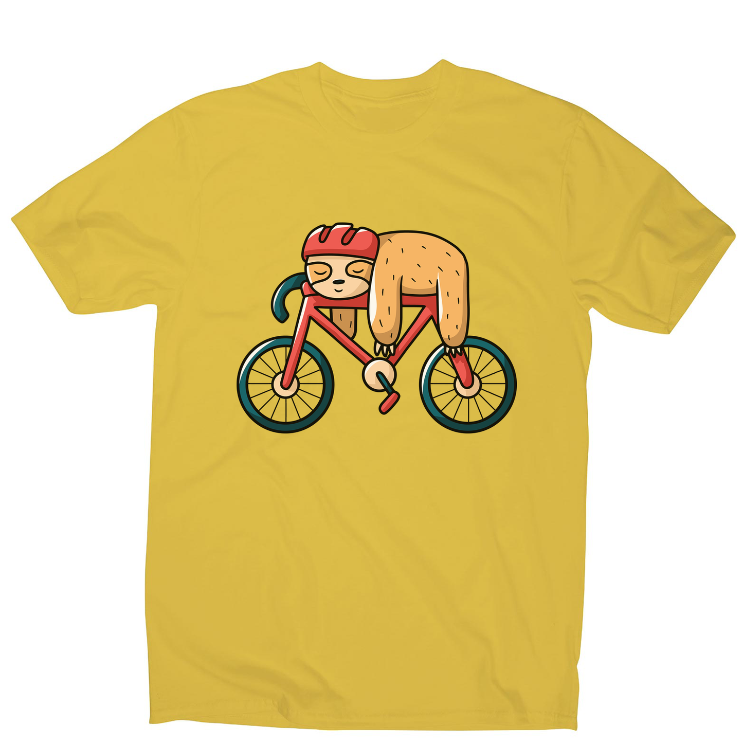 Bike sloth funny men's t-shirt
