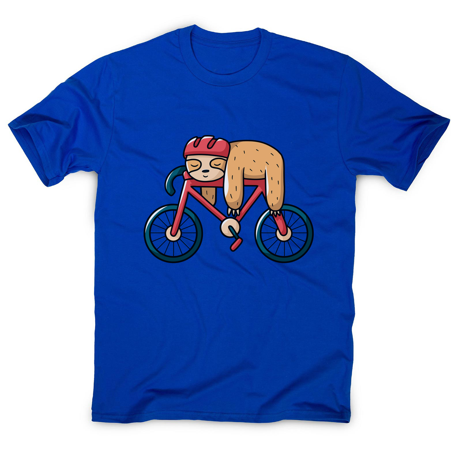 Bike sloth funny men's t-shirt