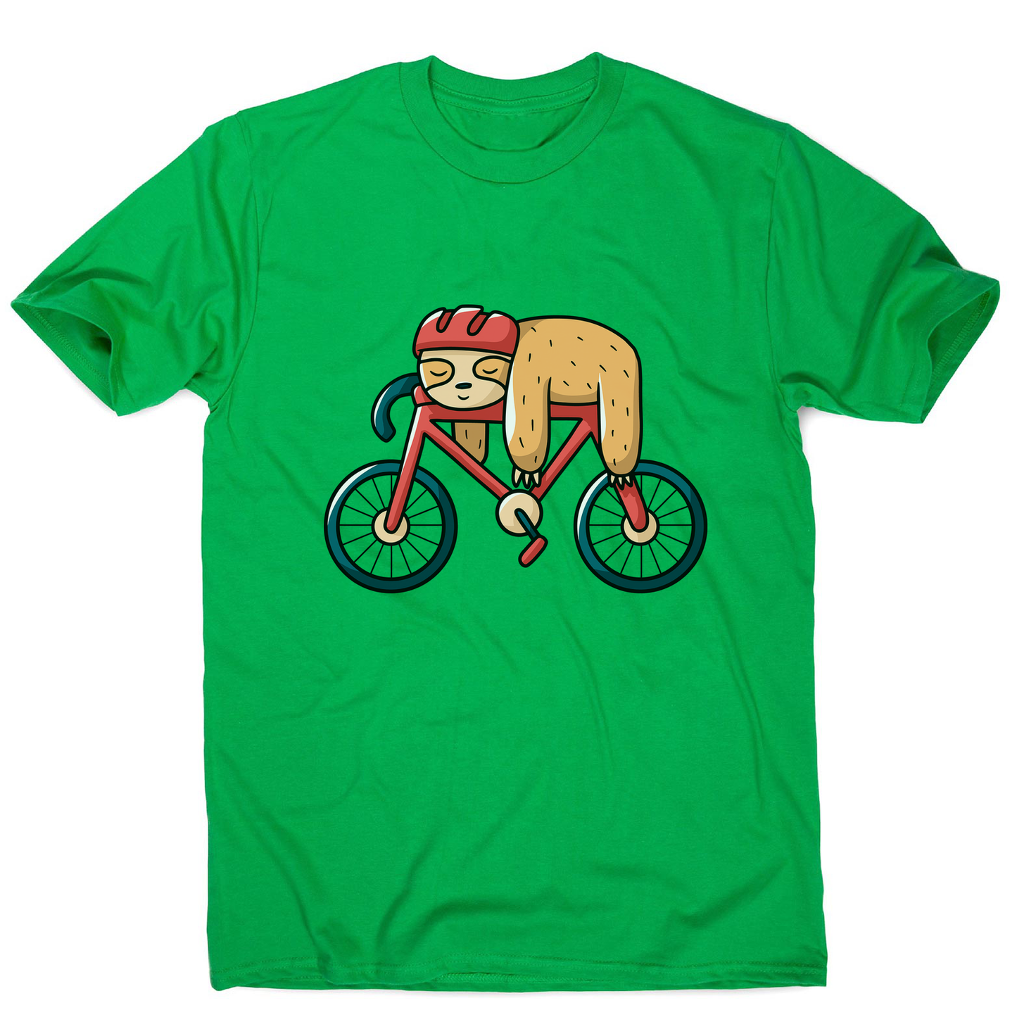 Bike sloth funny men's t-shirt