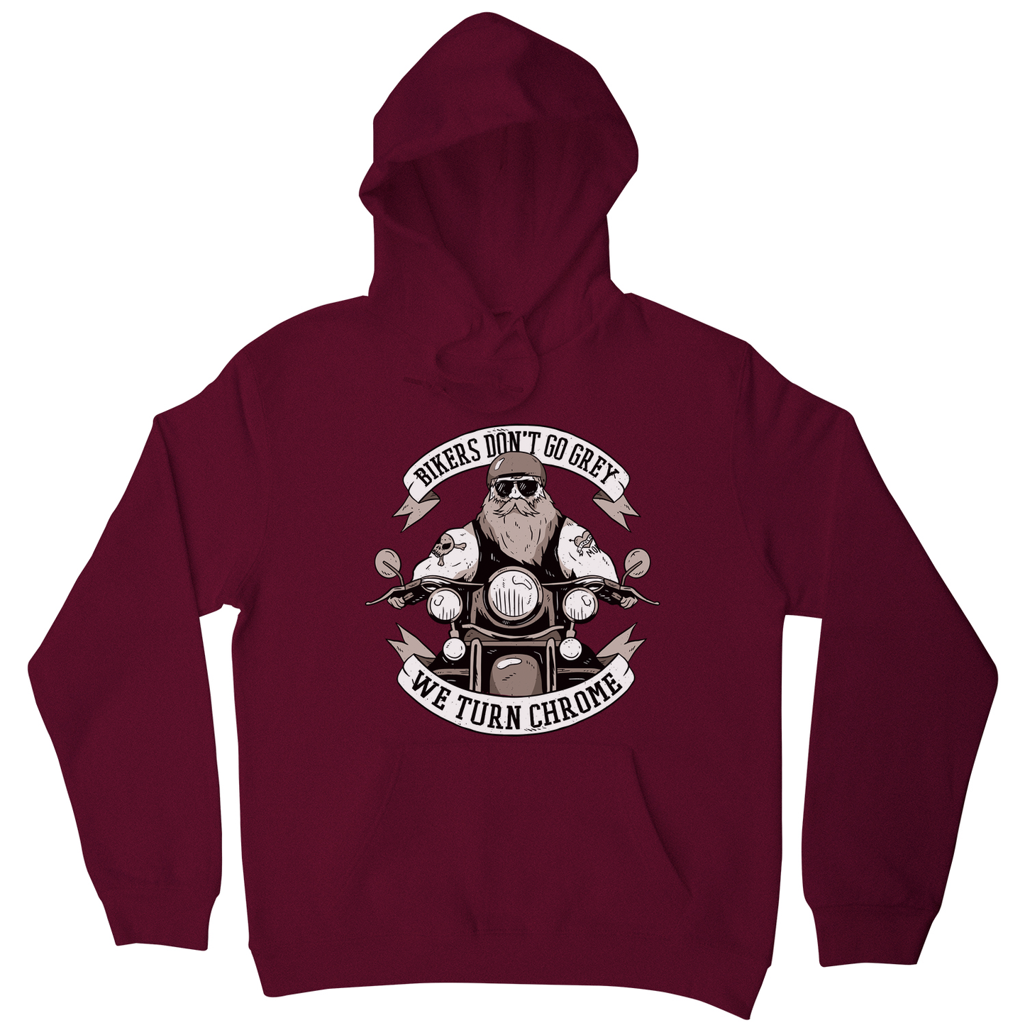 Funny biker text hoodie