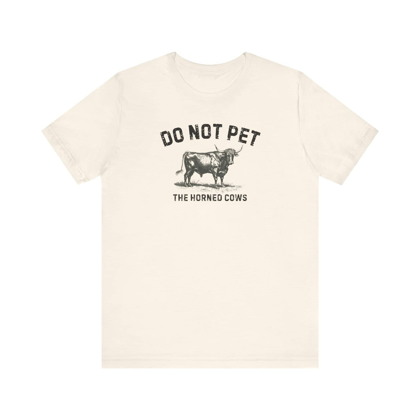 Do Not Pet The Horned Cows Shirt Funny Bull Lover Tee