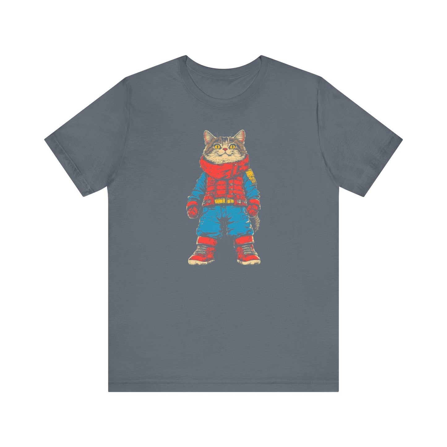 Adventurous Cat Explorer Graphic Tee