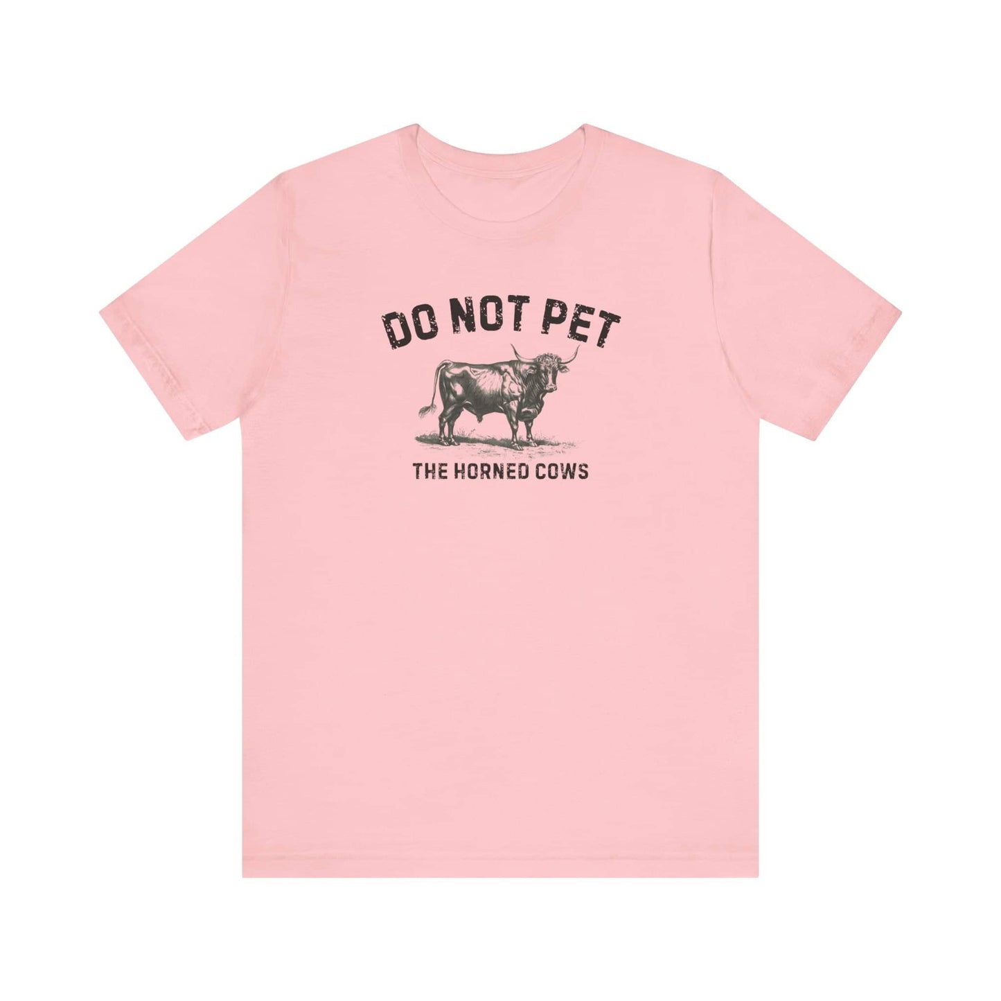 Do Not Pet The Horned Cows Shirt Funny Bull Lover Tee