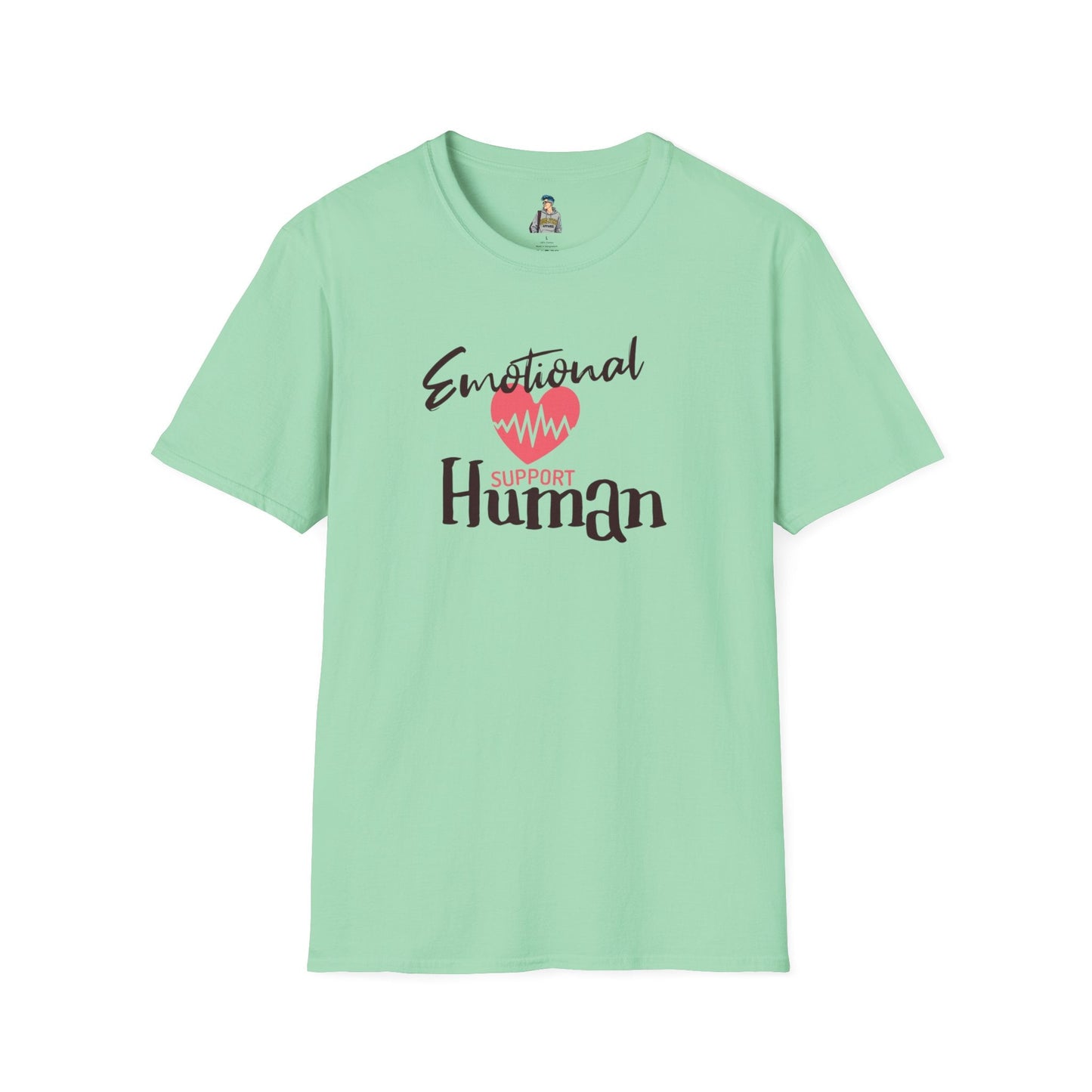 Emotional Support Human Unisex Softstyle T-Shirt