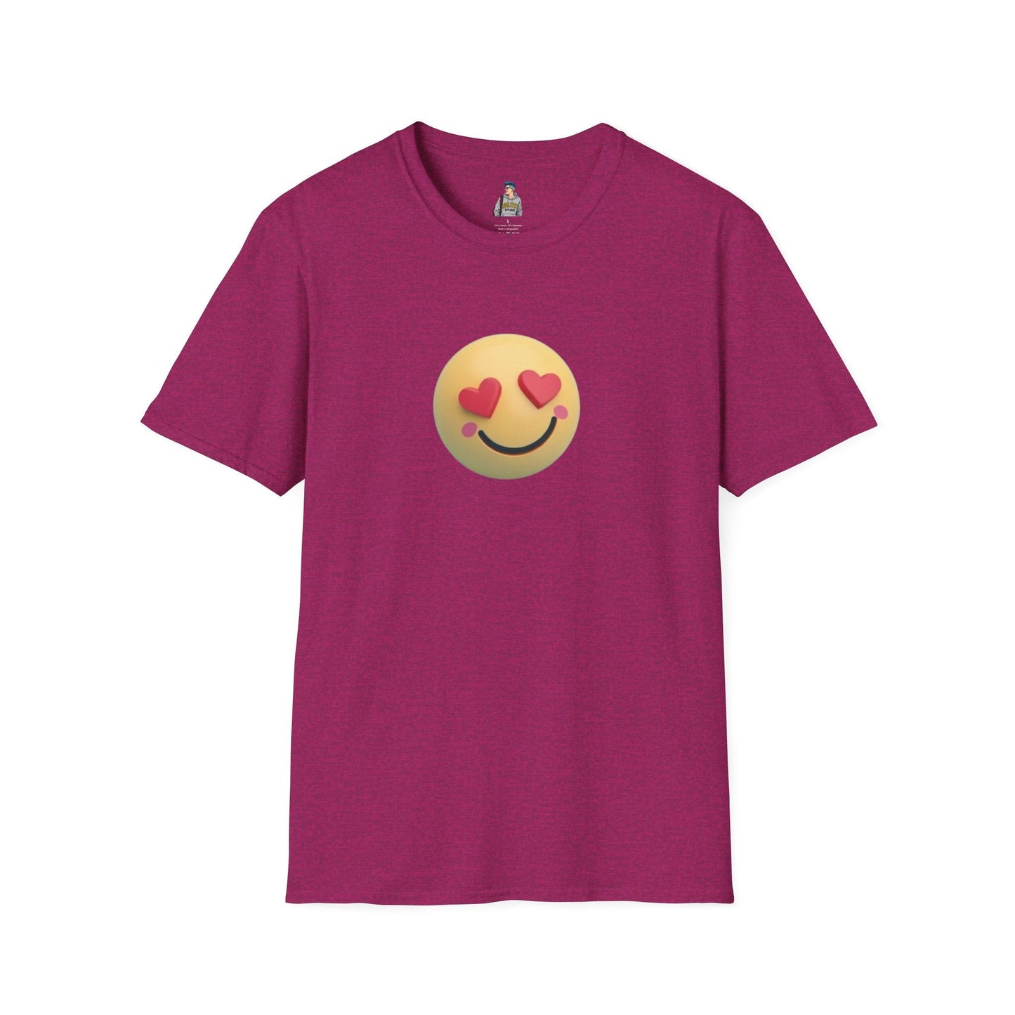 Heart Eyes Emoji - Unisex Softstyle T-Shirt