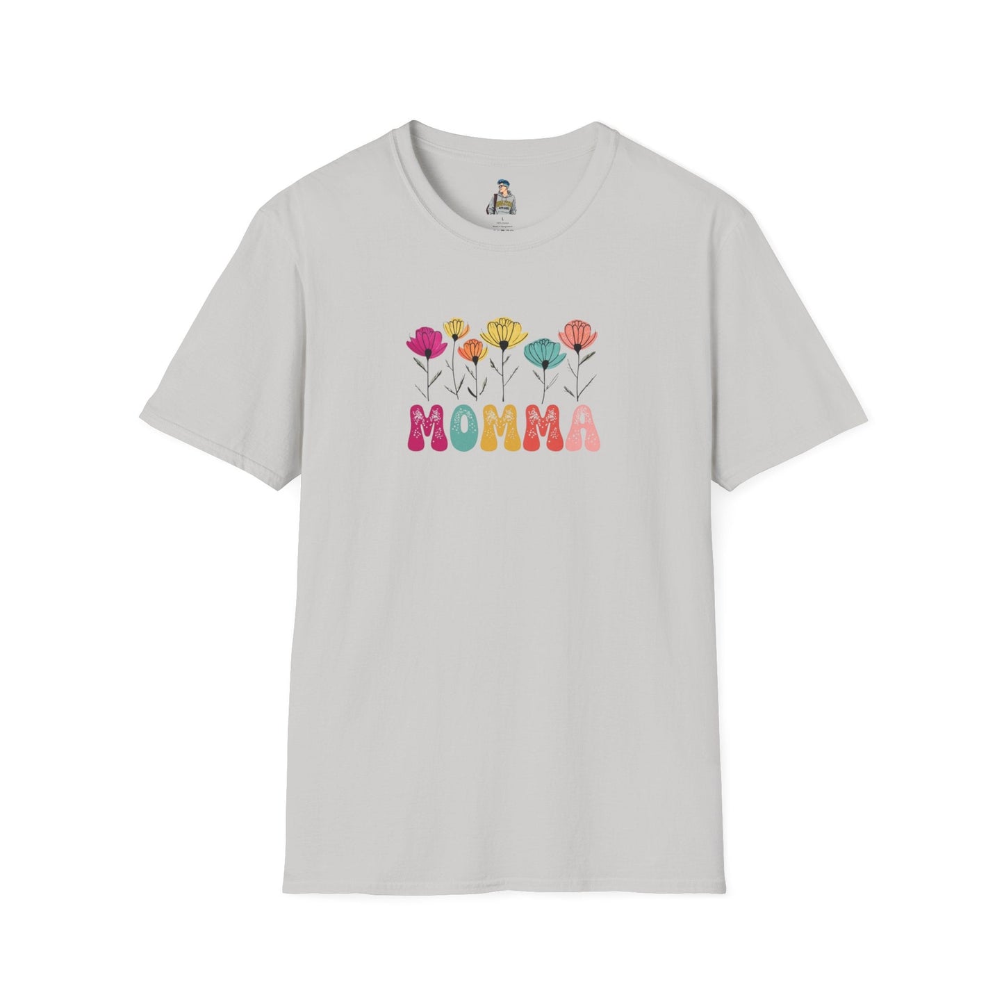 Floral 'Momma' Unisex Softstyle T-Shirt - Perfect for Mother's Day & Everyday Wear