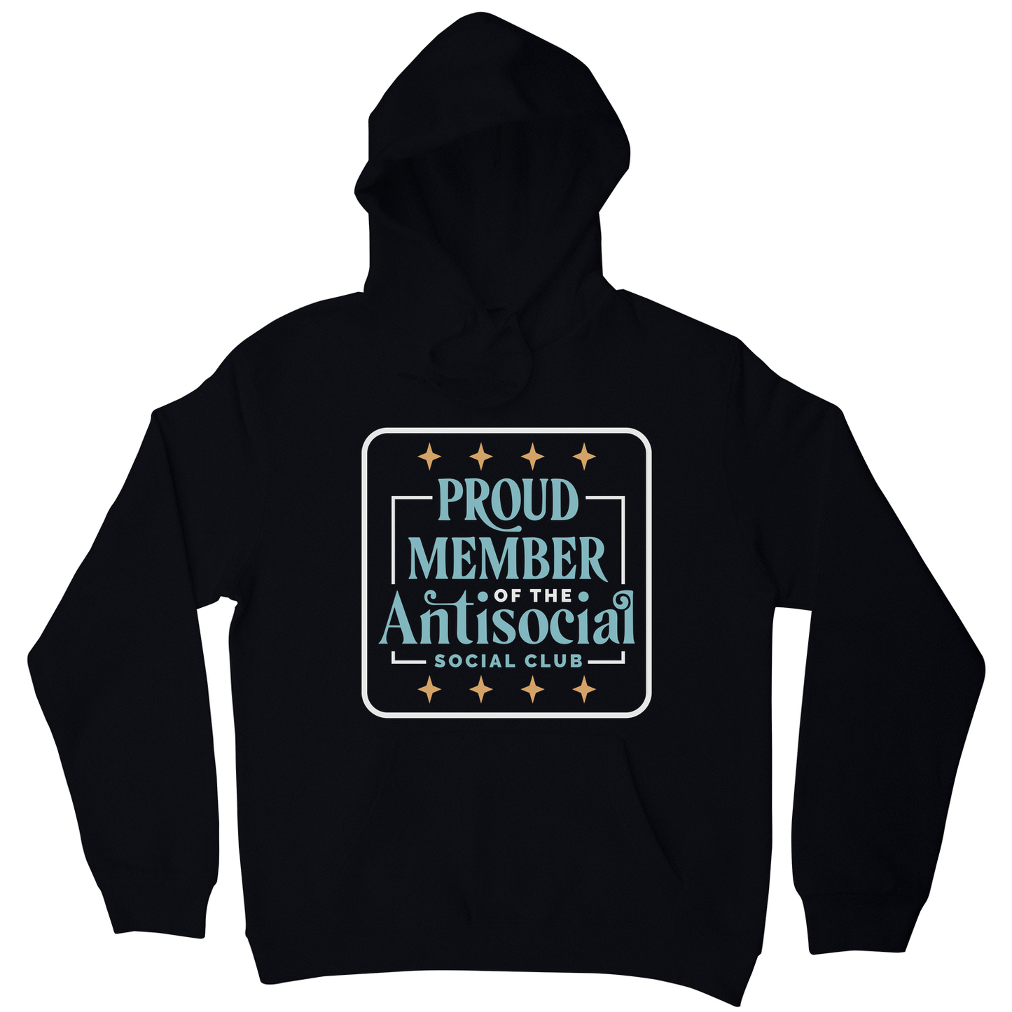 Antisocial club funny quote hoodie