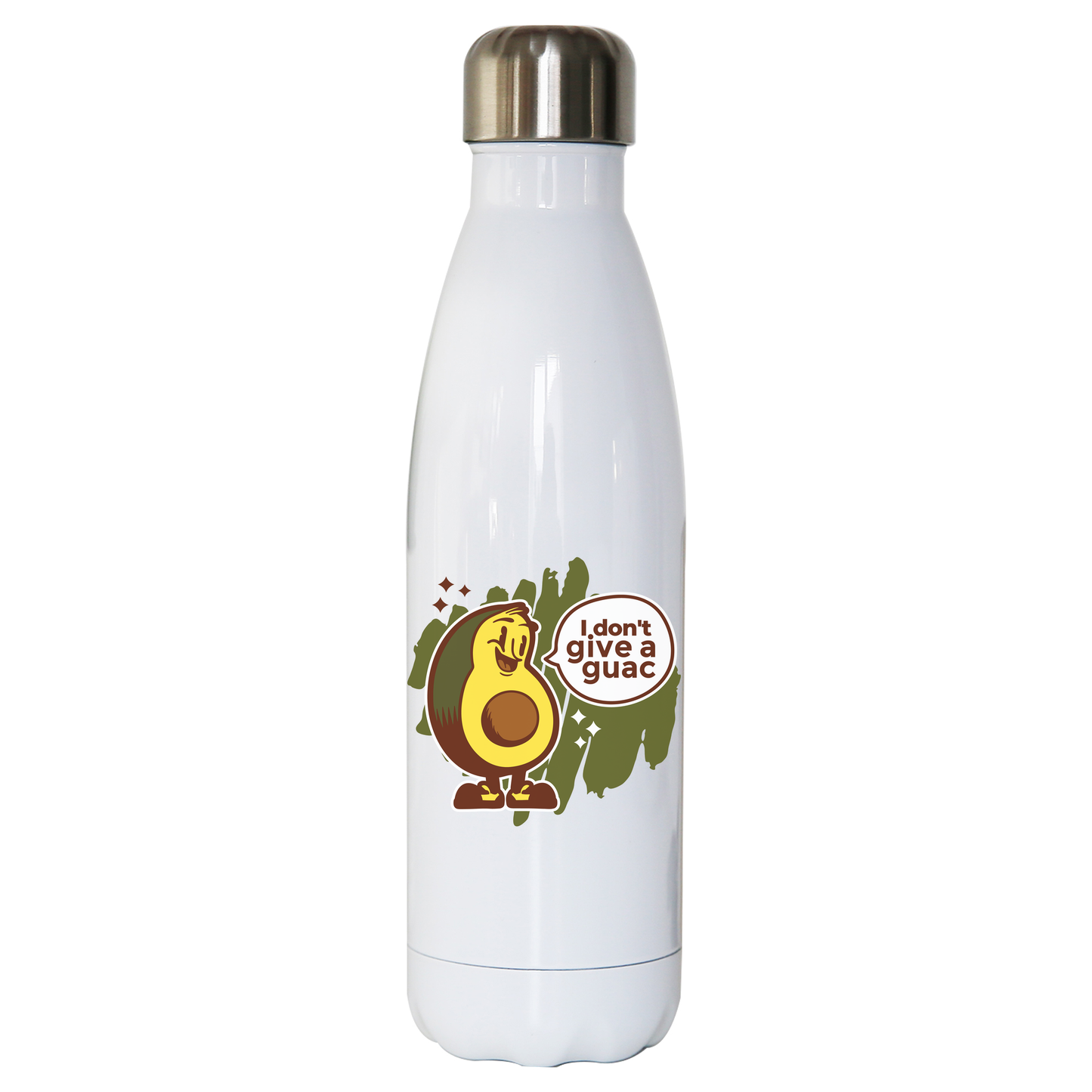 Funny avocado quote water bottle stainless steel reusable
