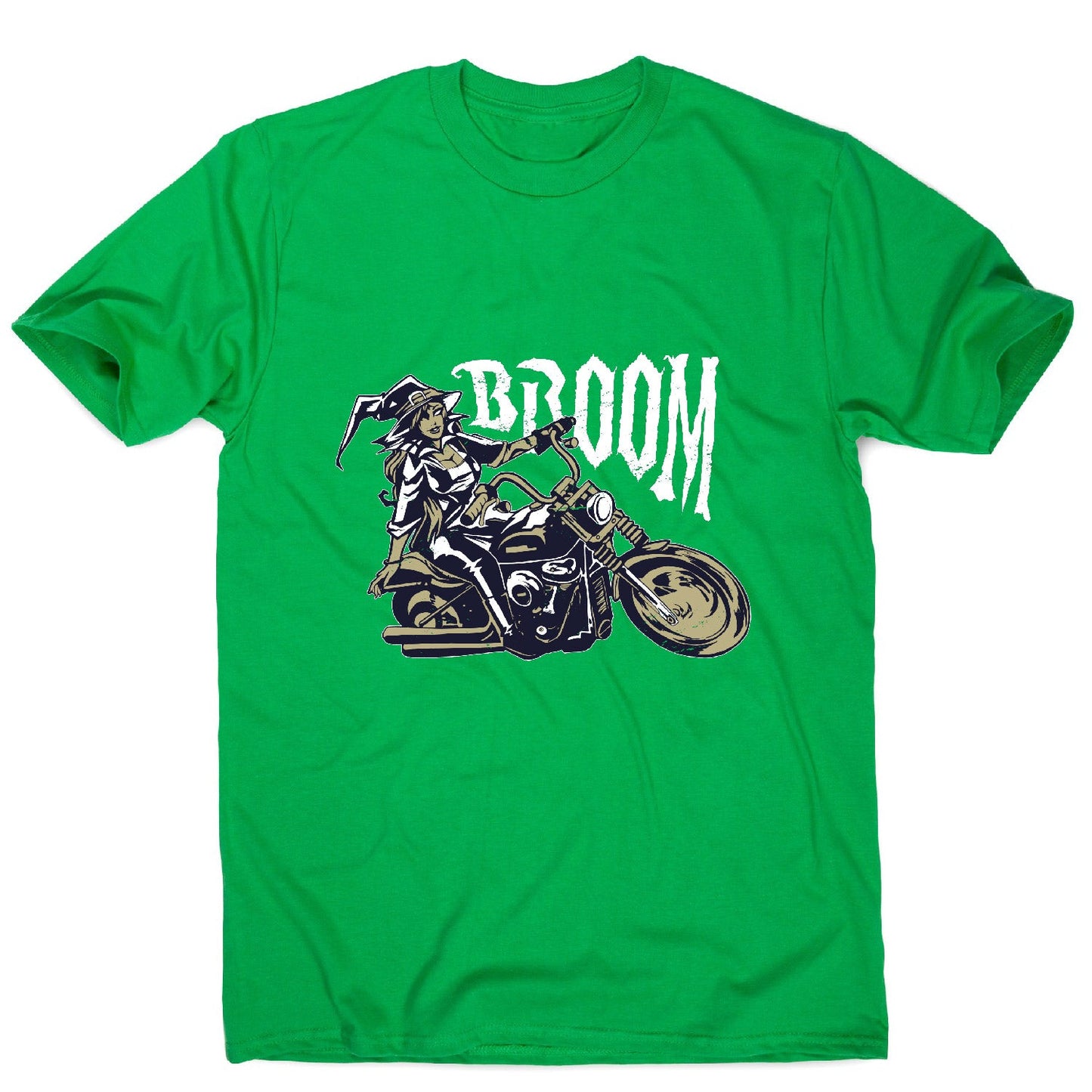 Motorbike witch - men's funny premium t-shirt