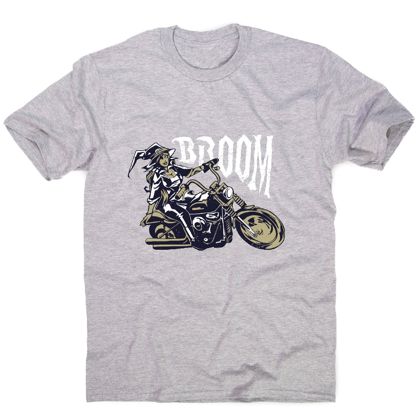 Motorbike witch - men's funny premium t-shirt