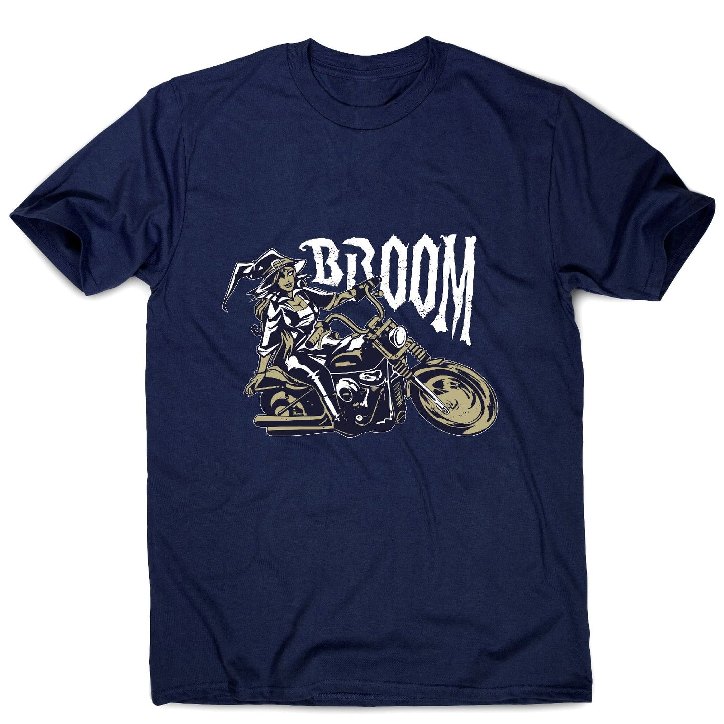 Motorbike witch - men's funny premium t-shirt