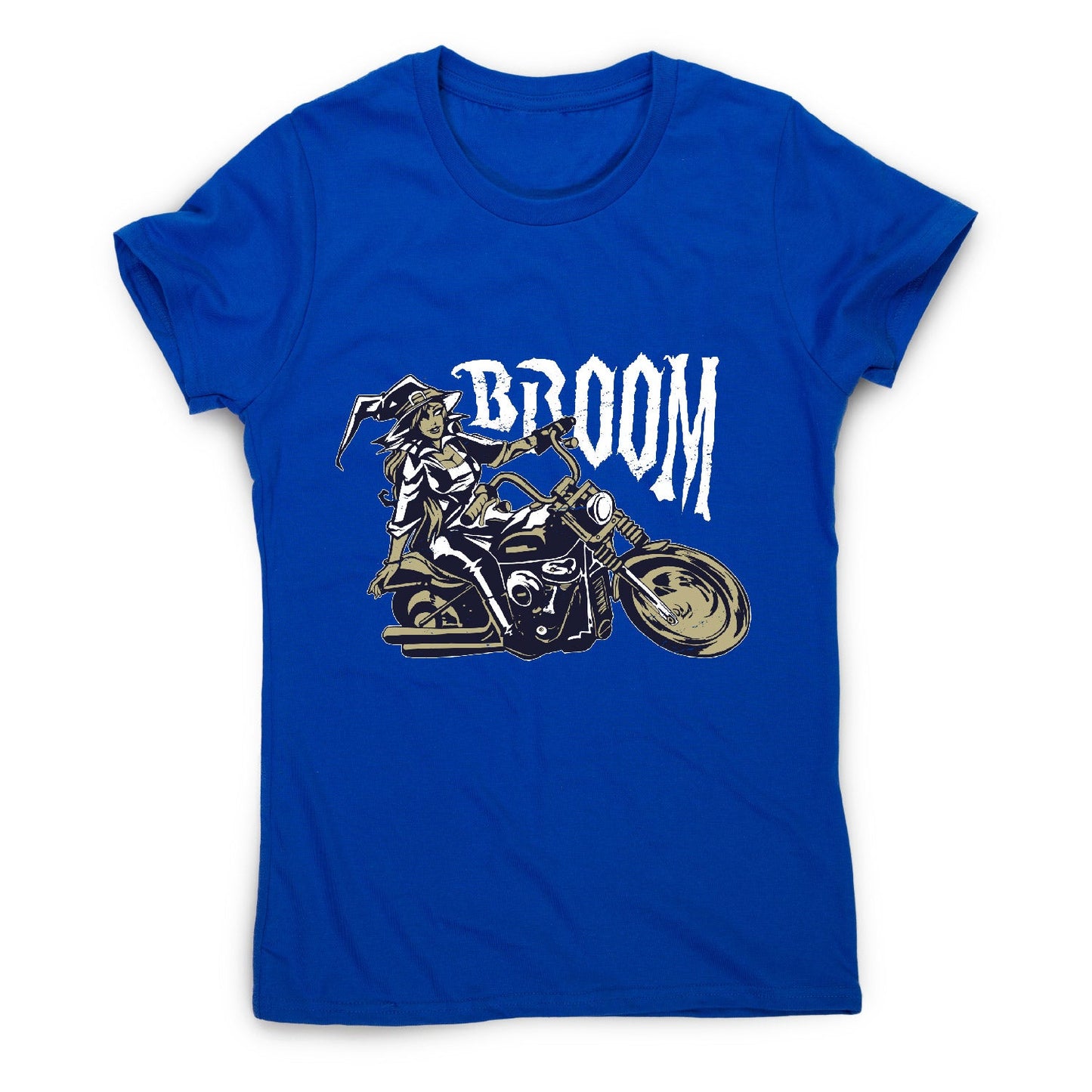 Motorbike witch - women's funny premium t-shirt