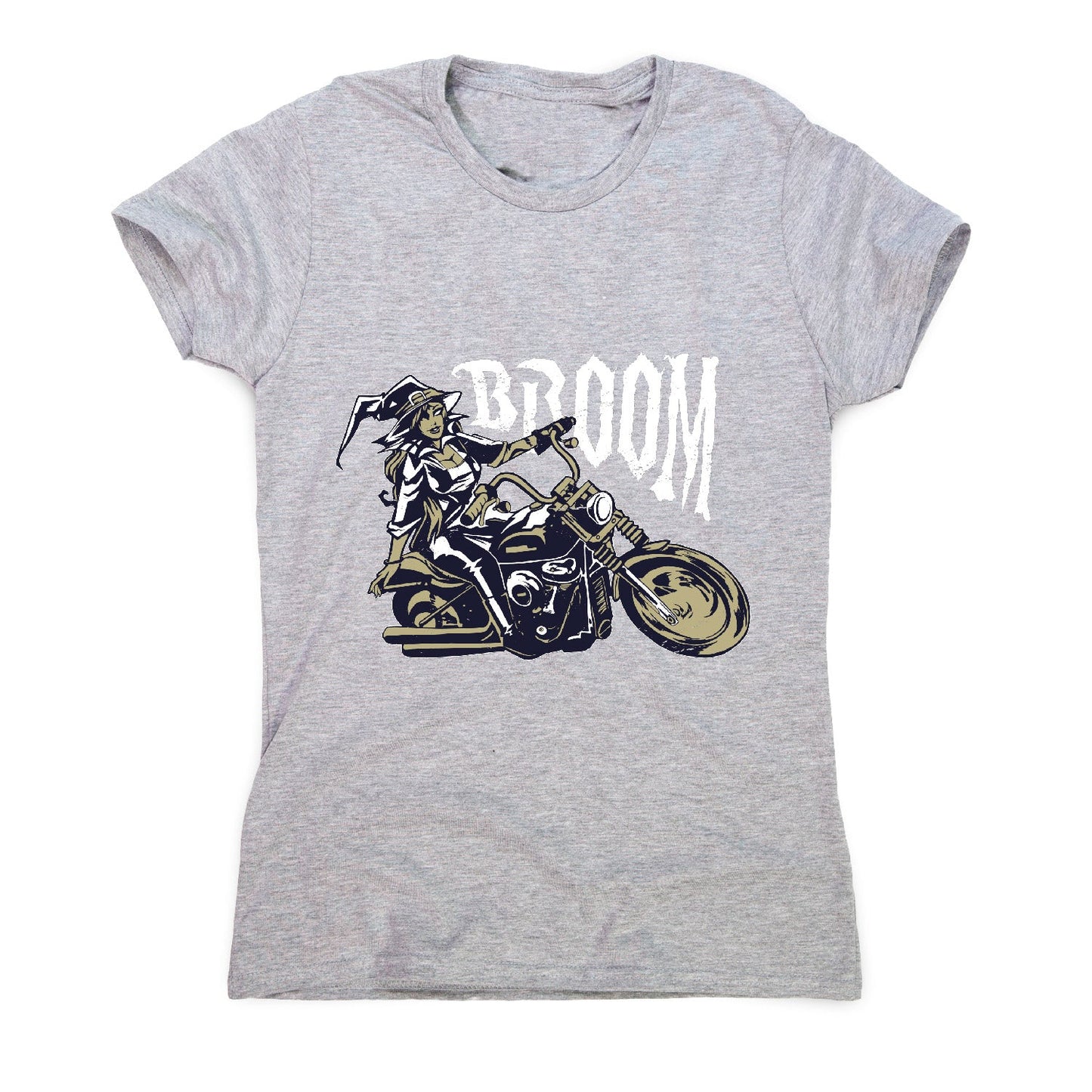 Motorbike witch - women's funny premium t-shirt