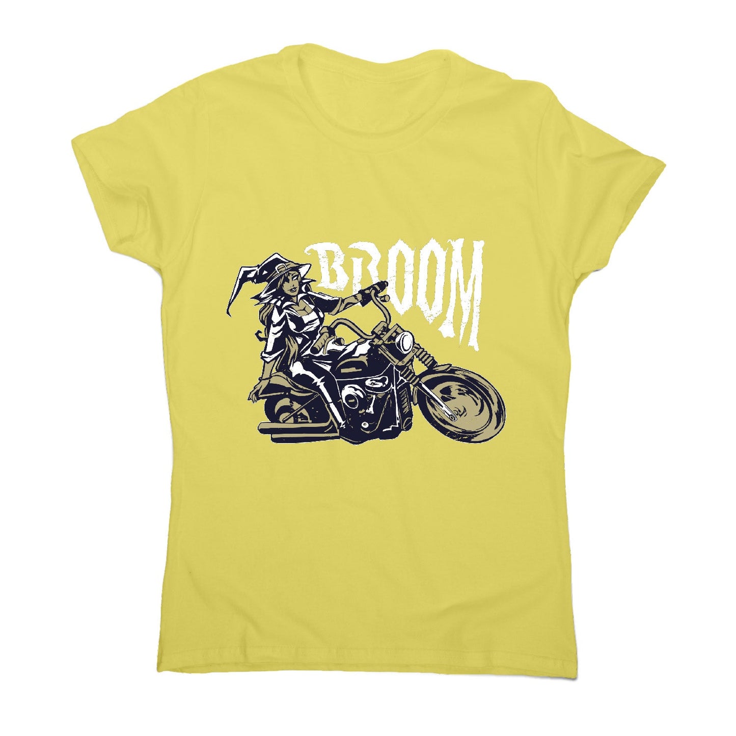 Motorbike witch - women's funny premium t-shirt