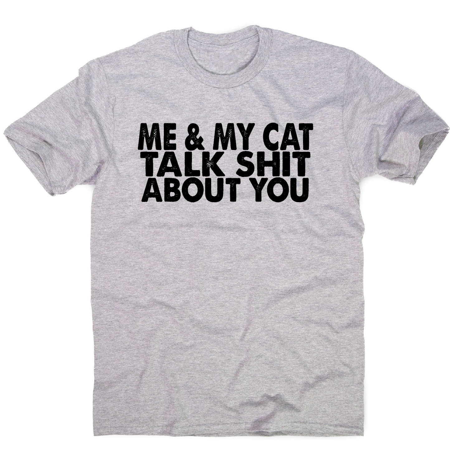 Me & my cat talk funny offensive rude t-shirt men's