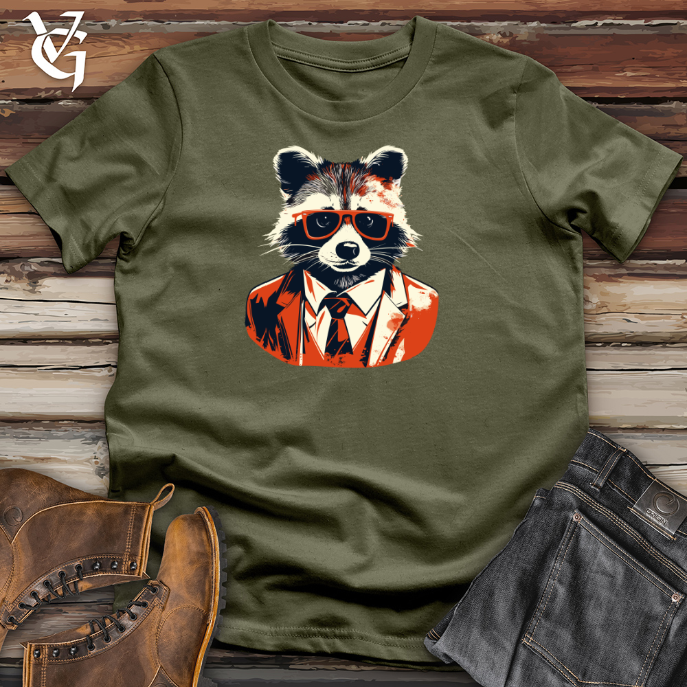 Vintage Dapper Raccoon Cotton Tee