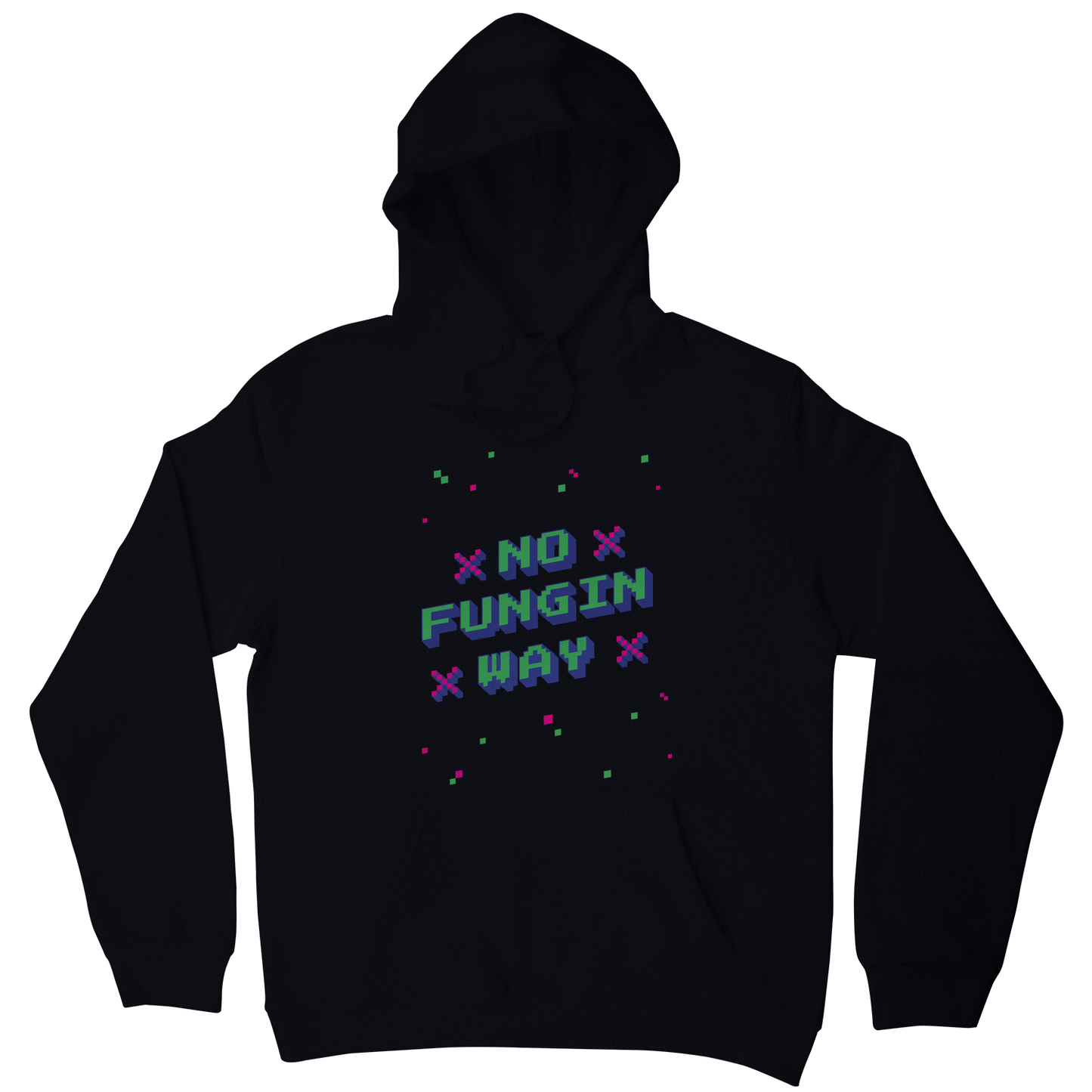 NFT funny quote pixel art hoodie