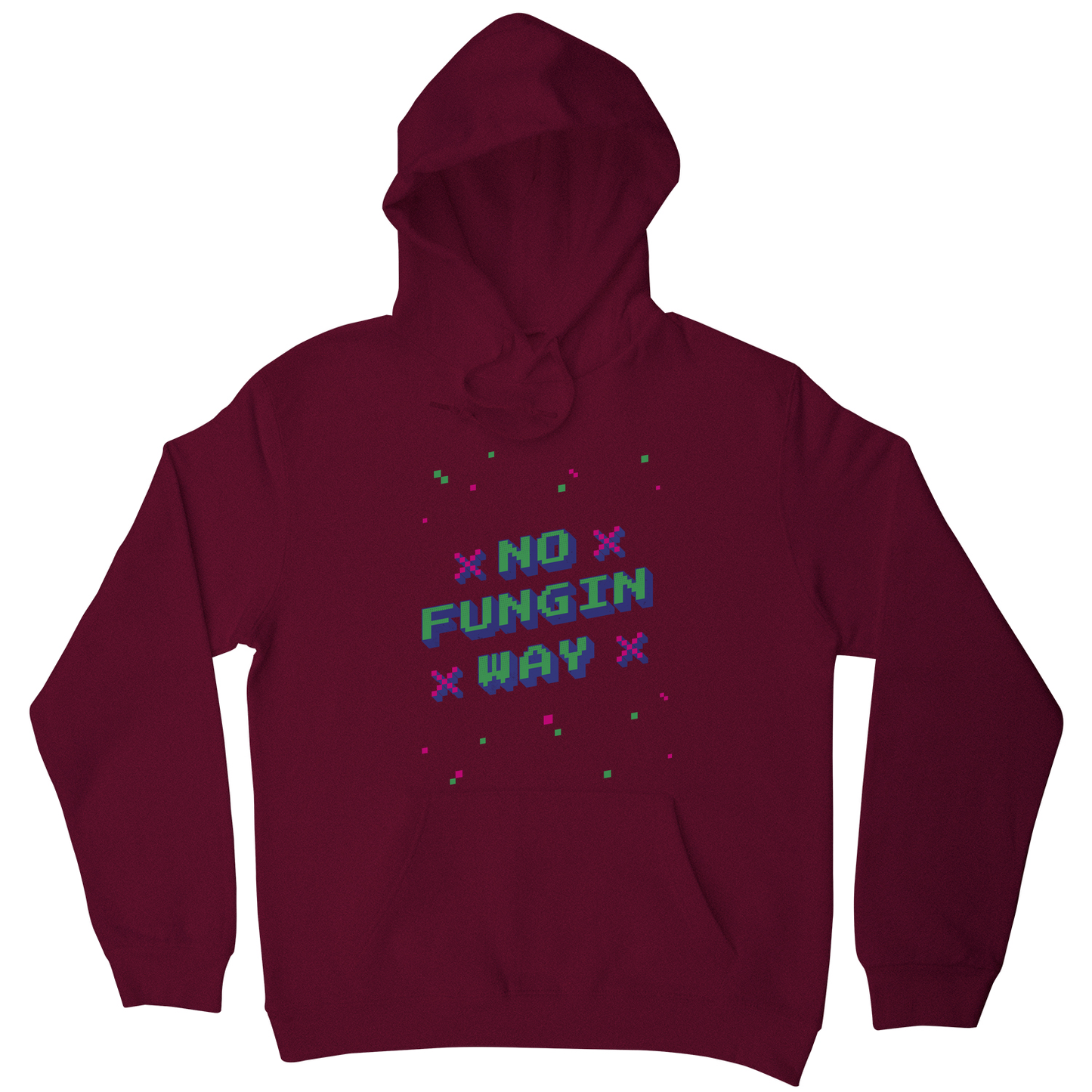 NFT funny quote pixel art hoodie