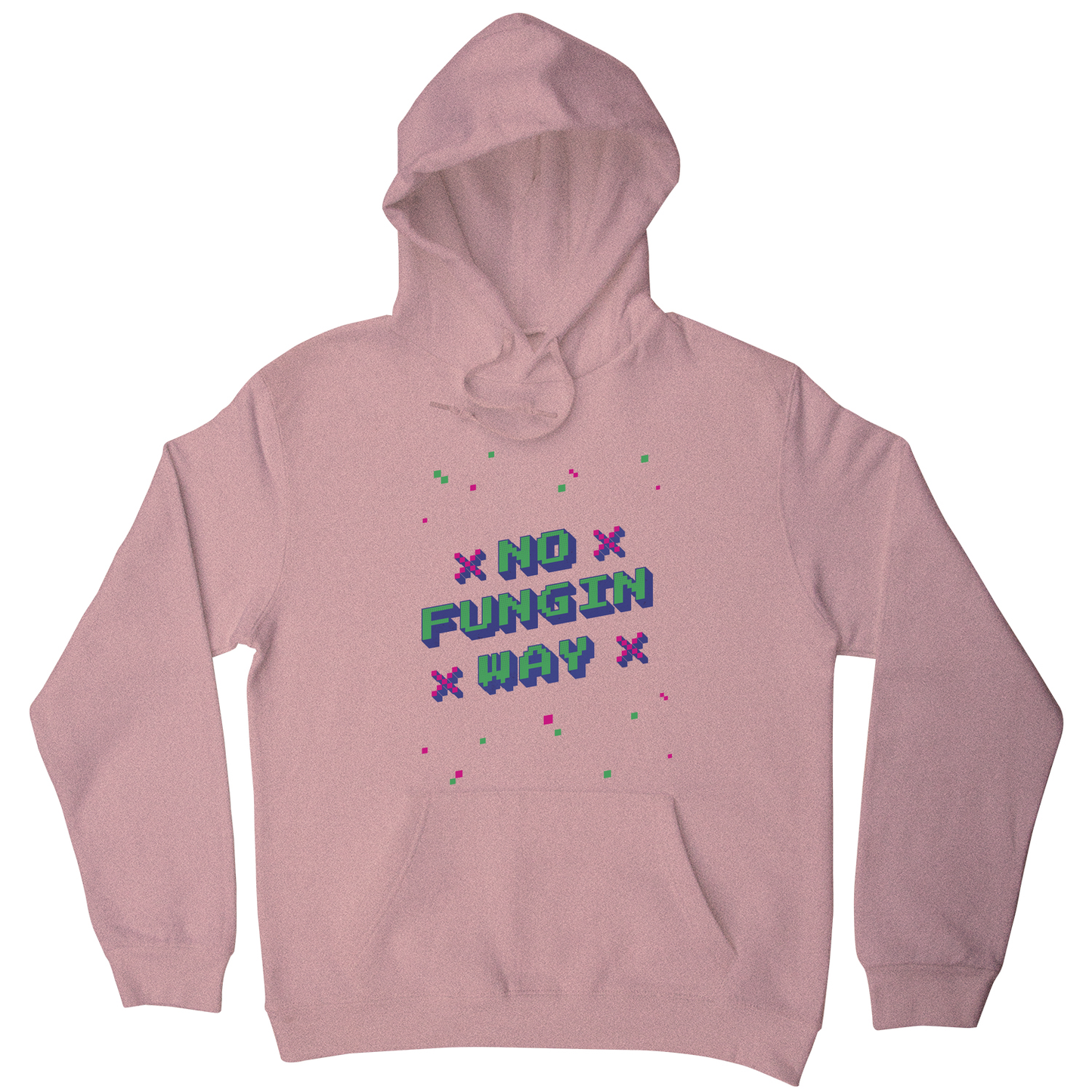 NFT funny quote pixel art hoodie