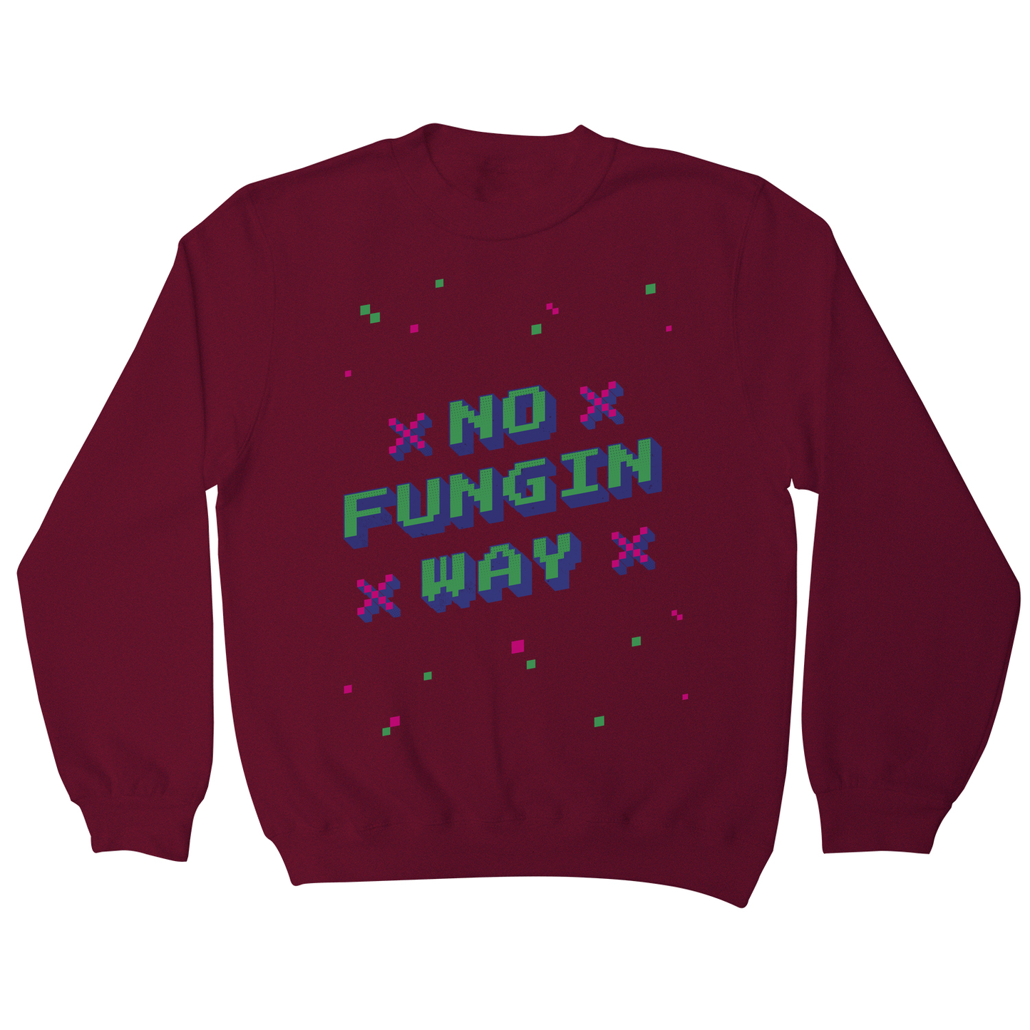 NFT funny quote pixel art sweatshirt