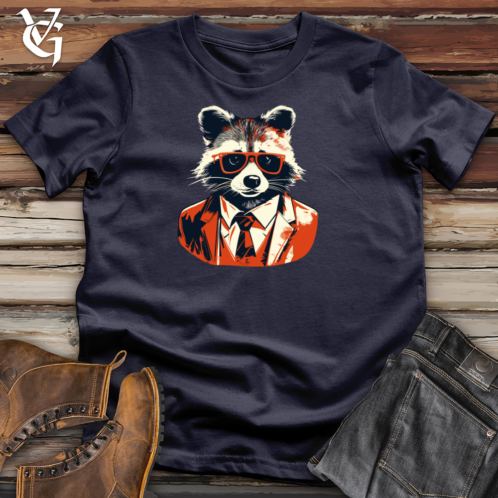 Vintage Dapper Raccoon Cotton Tee