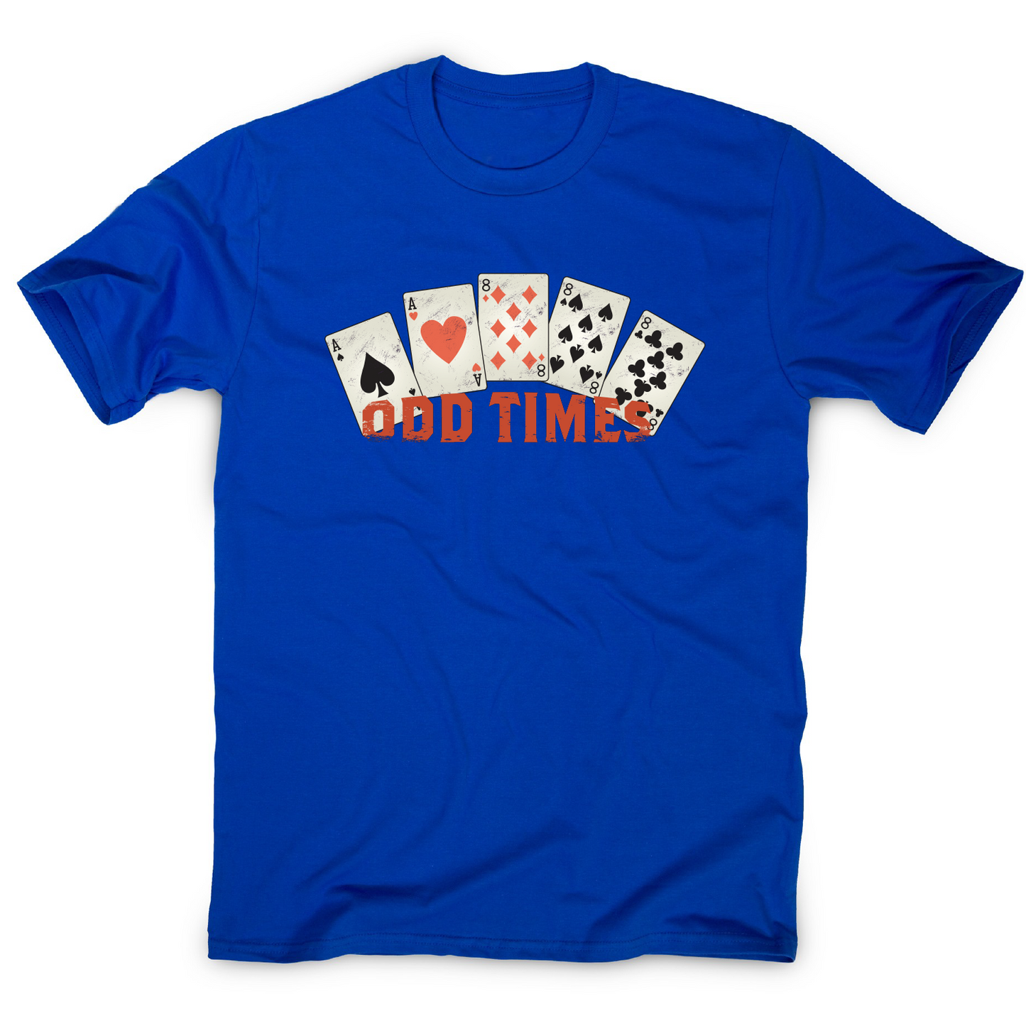 Odd times funny poker cards t-shirt men's