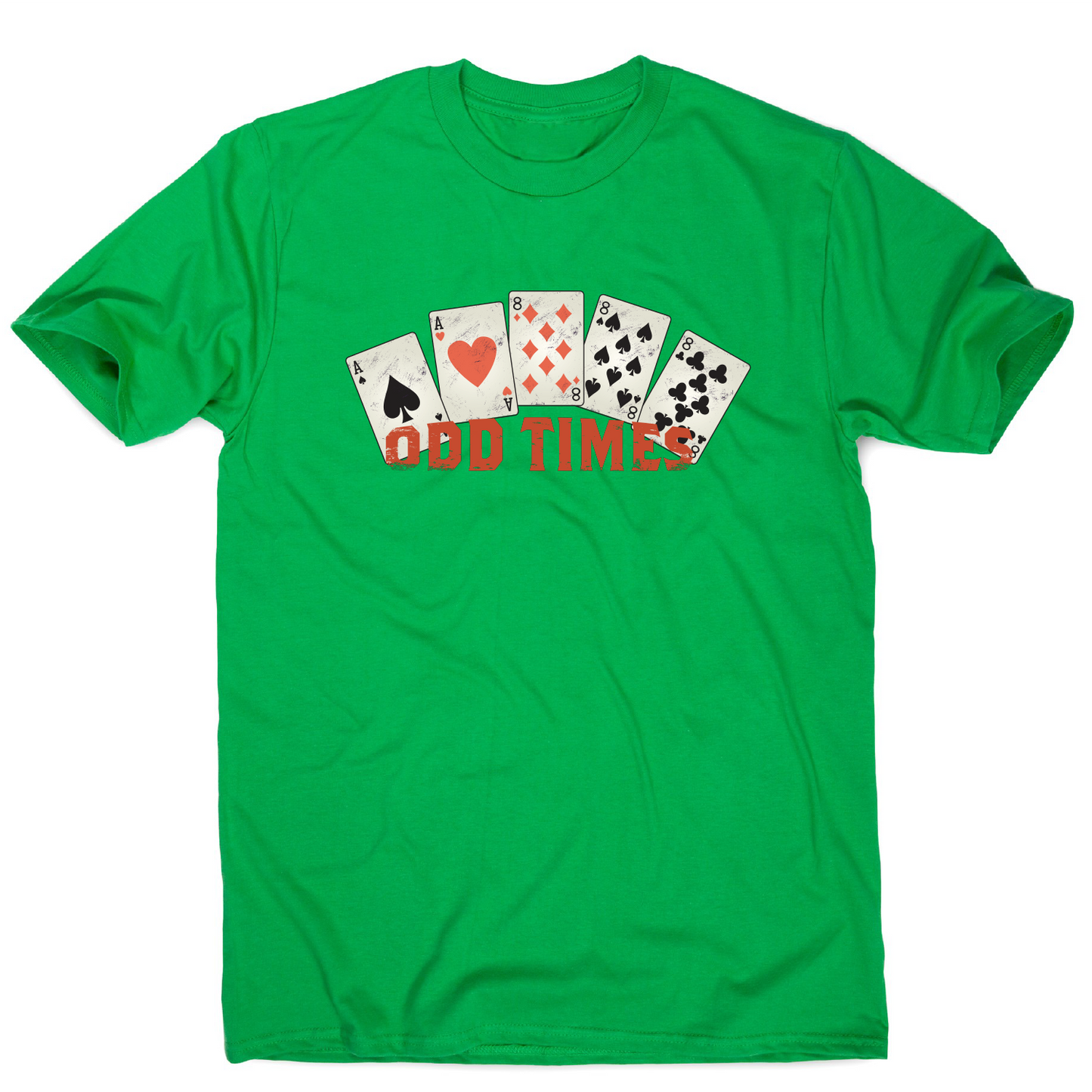 Odd times funny poker cards t-shirt men's
