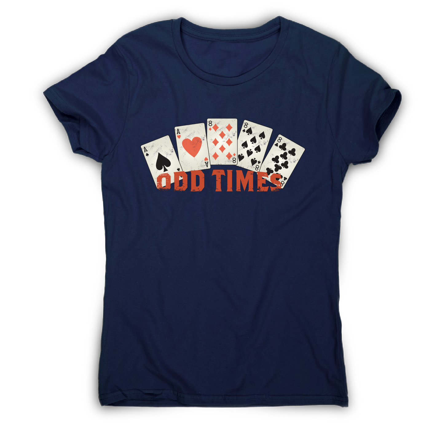 Odd times funny poker cards t-shirt women's