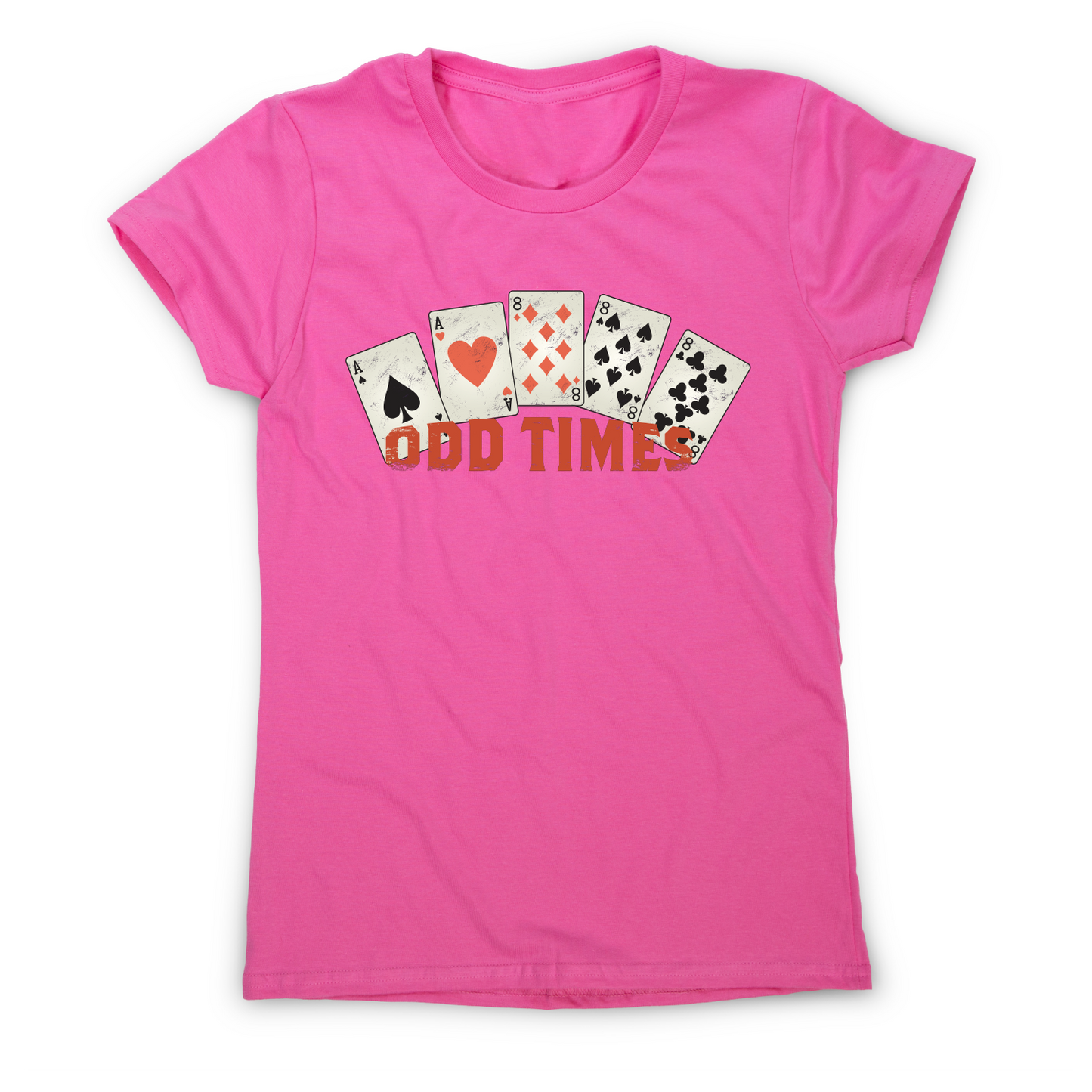 Odd times funny poker cards t-shirt women's
