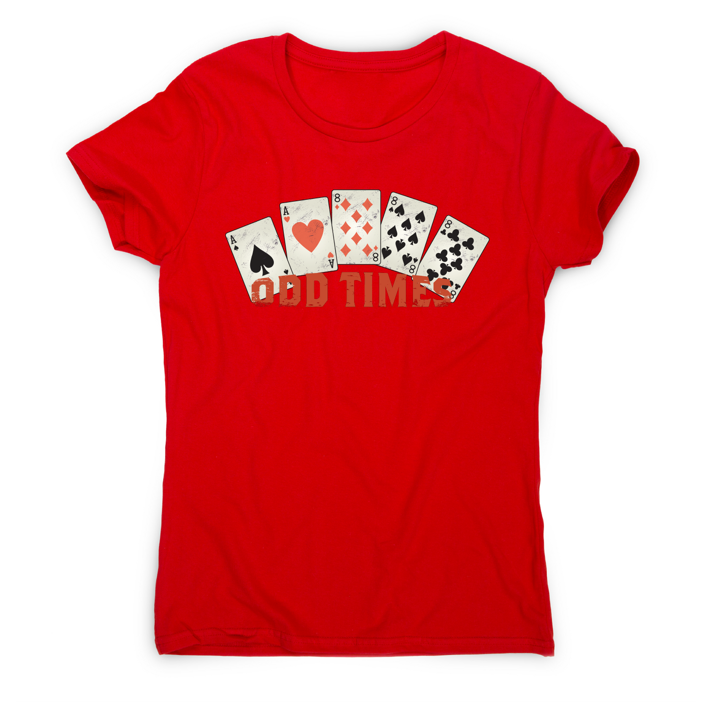 Odd times funny poker cards t-shirt women's